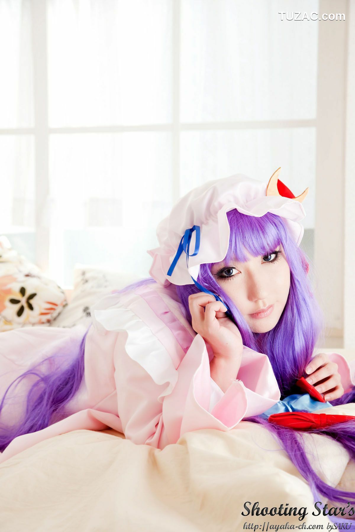 日本CosPlay_绫香サク (サク綾香 Saku Ayaka)《東方Project》Izayoi Sakuya + Patchouli Knowledge 写真集[120P]