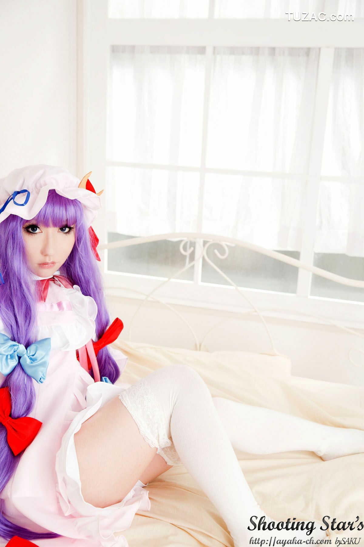 日本CosPlay_绫香サク (サク綾香 Saku Ayaka)《東方Project》Izayoi Sakuya + Patchouli Knowledge 写真集[120P]
