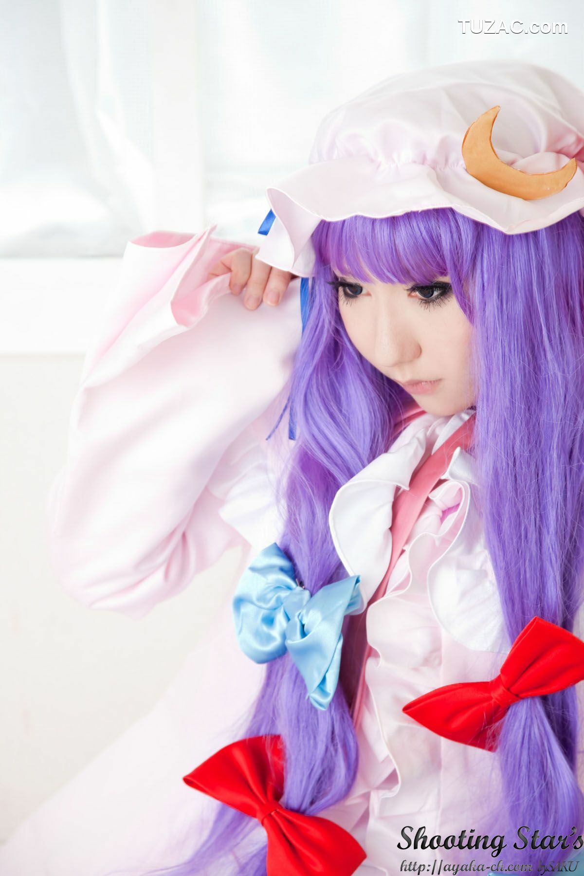 日本CosPlay_绫香サク (サク綾香 Saku Ayaka)《東方Project》Izayoi Sakuya + Patchouli Knowledge 写真集[120P]