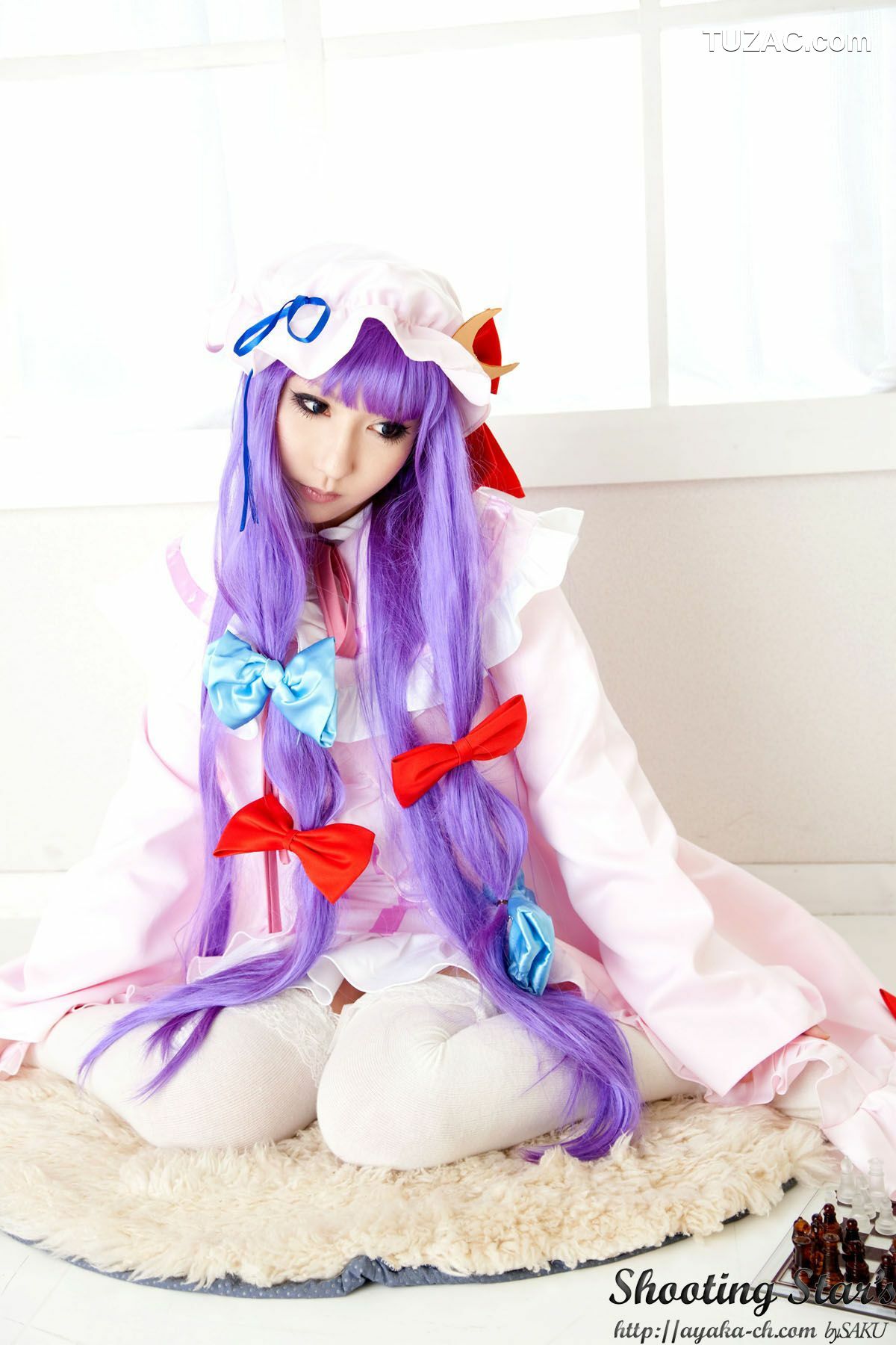 日本CosPlay_绫香サク (サク綾香 Saku Ayaka)《東方Project》Izayoi Sakuya + Patchouli Knowledge 写真集[120P]