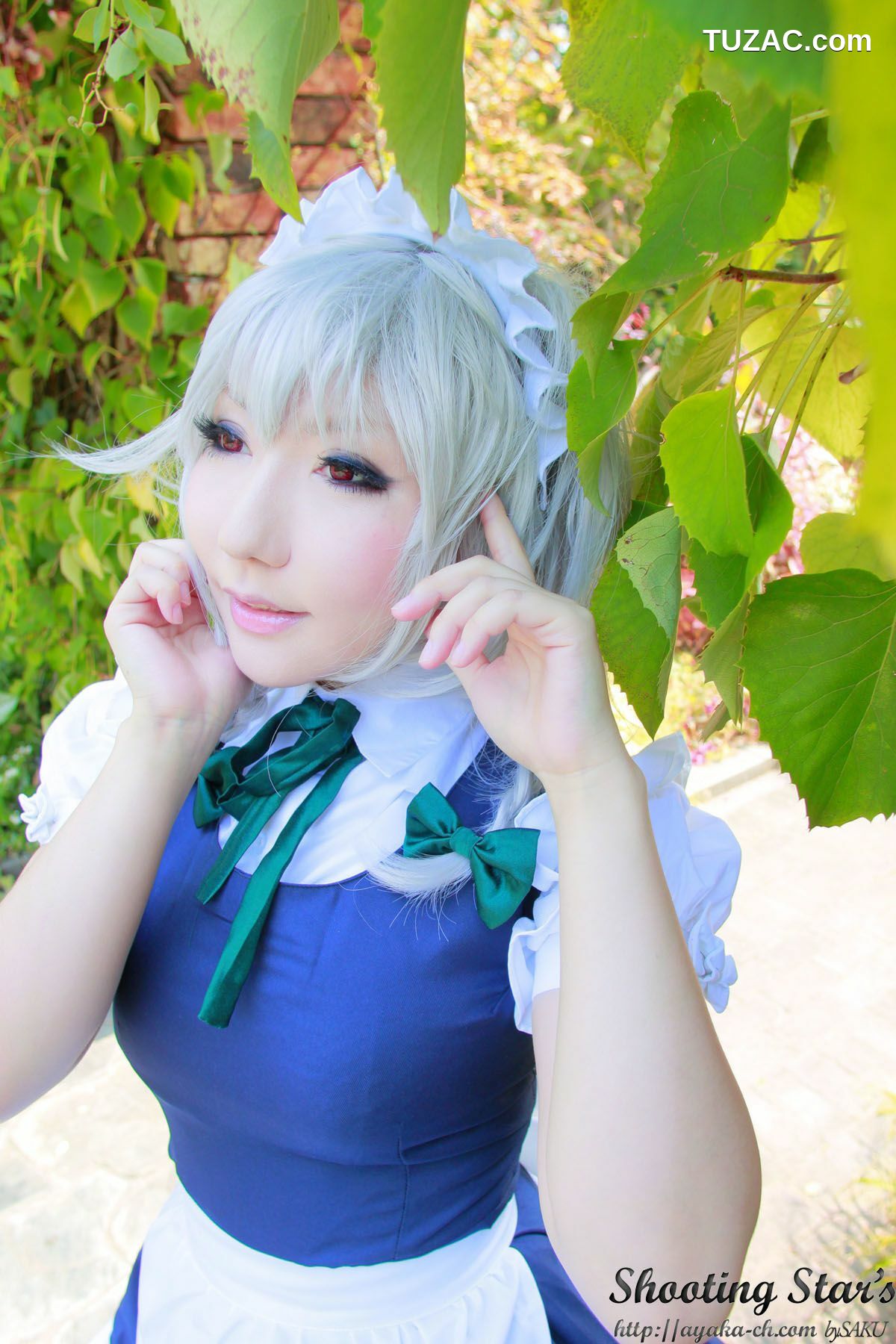 日本CosPlay_绫香サク (サク綾香 Saku Ayaka)《東方Project》Izayoi Sakuya + Patchouli Knowledge 写真集[120P]