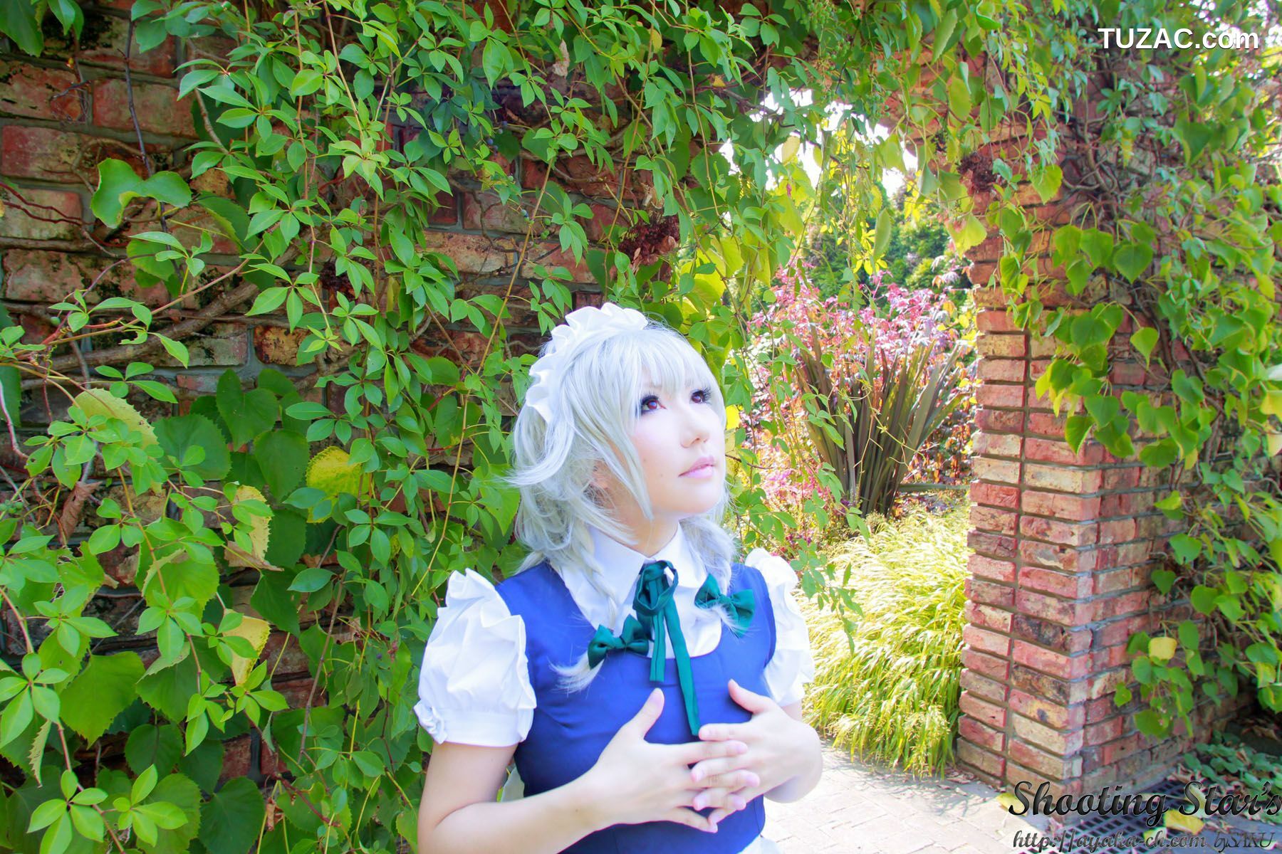日本CosPlay_绫香サク (サク綾香 Saku Ayaka)《東方Project》Izayoi Sakuya + Patchouli Knowledge 写真集[120P]