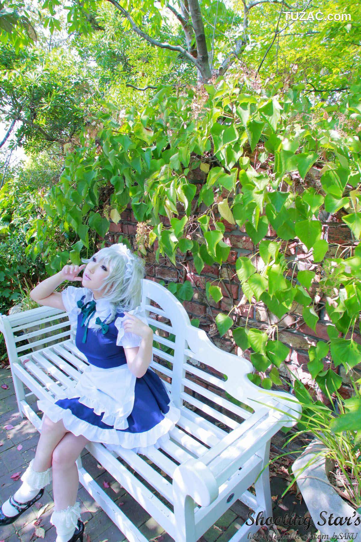 日本CosPlay_绫香サク (サク綾香 Saku Ayaka)《東方Project》Izayoi Sakuya + Patchouli Knowledge 写真集[120P]