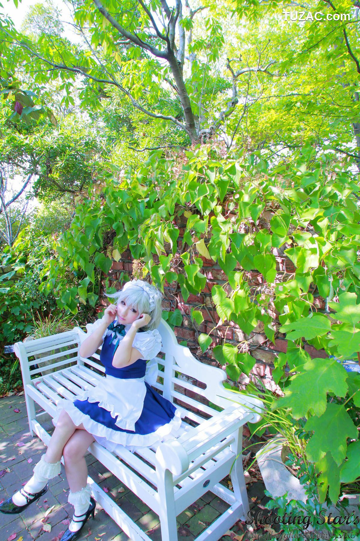 日本CosPlay_绫香サク (サク綾香 Saku Ayaka)《東方Project》Izayoi Sakuya + Patchouli Knowledge 写真集[120P]
