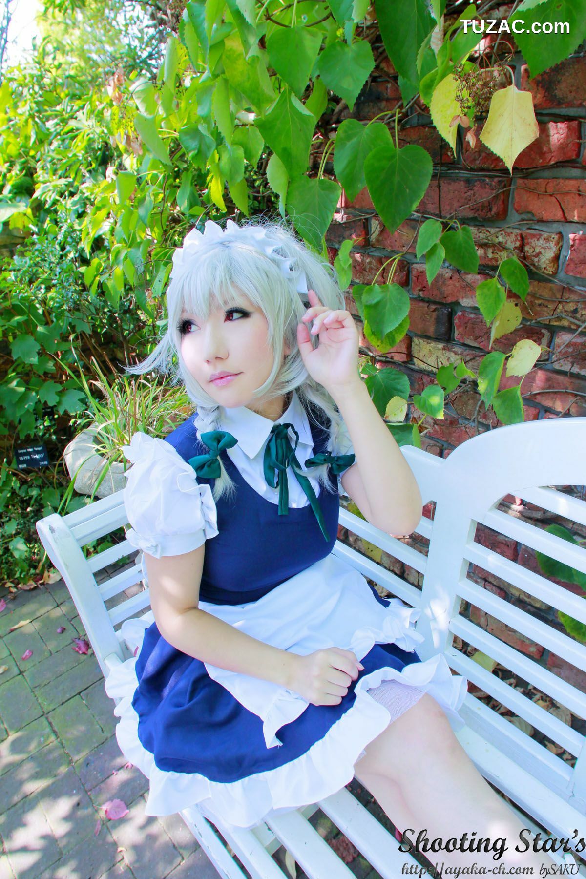 日本CosPlay_绫香サク (サク綾香 Saku Ayaka)《東方Project》Izayoi Sakuya + Patchouli Knowledge 写真集[120P]