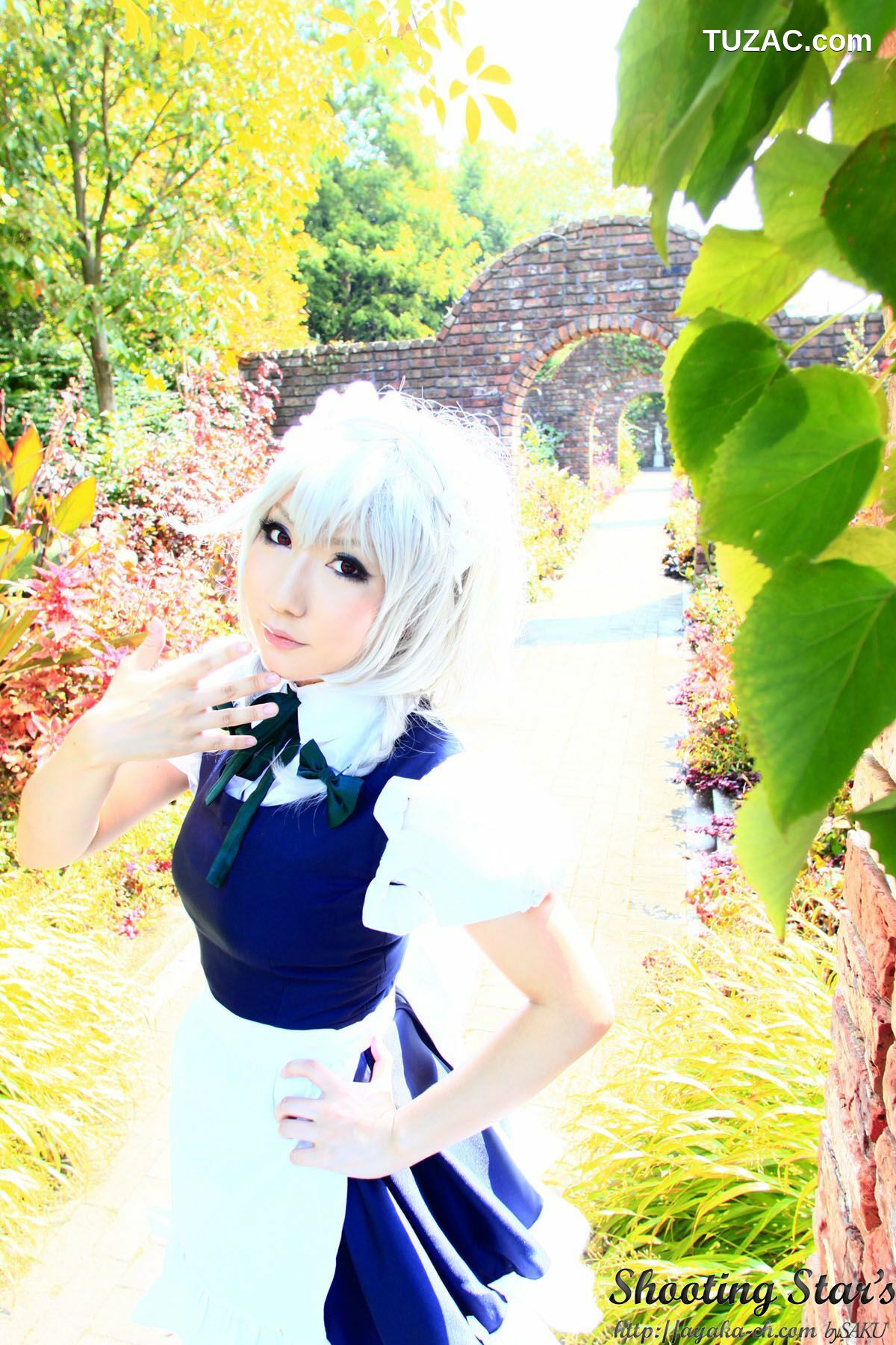 日本CosPlay_绫香サク (サク綾香 Saku Ayaka)《東方Project》Izayoi Sakuya + Patchouli Knowledge 写真集[120P]