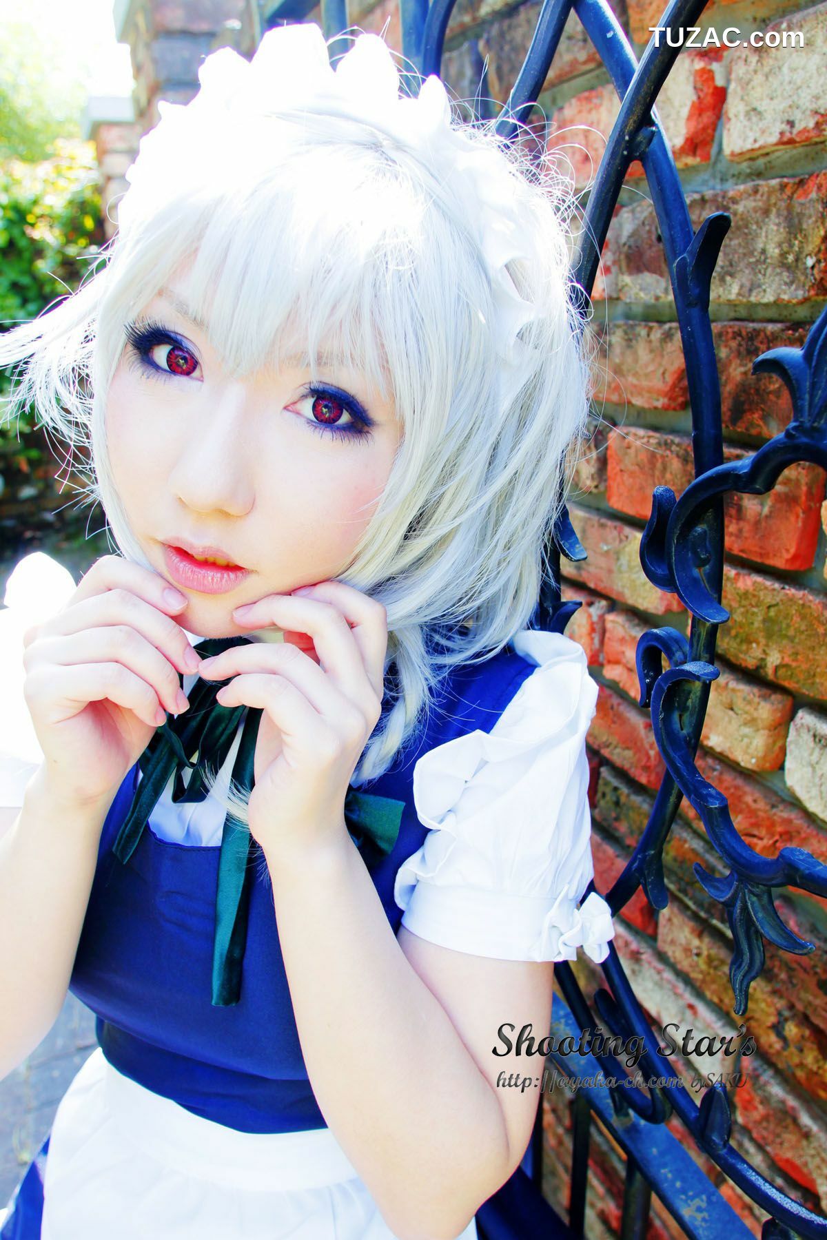 日本CosPlay_绫香サク (サク綾香 Saku Ayaka)《東方Project》Izayoi Sakuya + Patchouli Knowledge 写真集[120P]