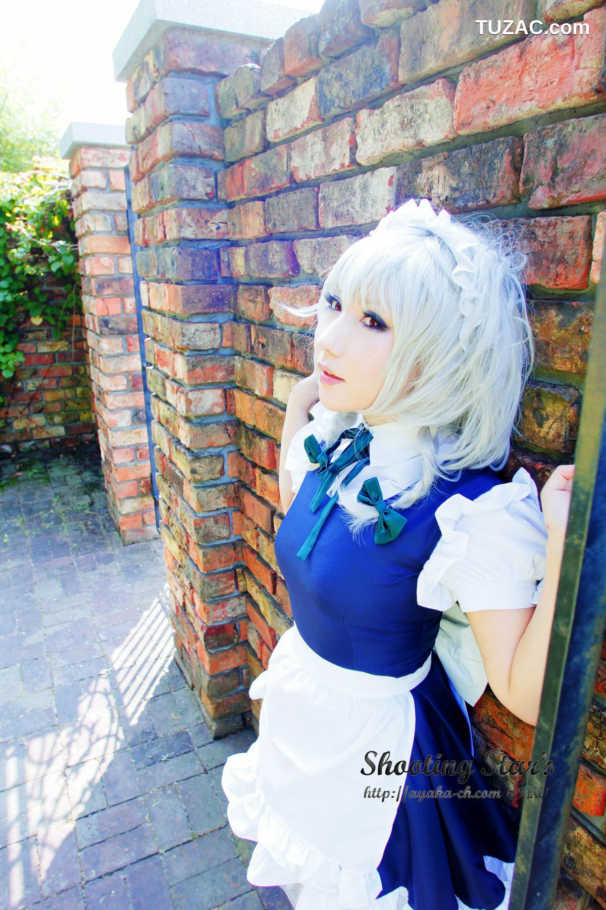 日本CosPlay_绫香サク (サク綾香 Saku Ayaka)《東方Project》Izayoi Sakuya + Patchouli Knowledge 写真集[120P]