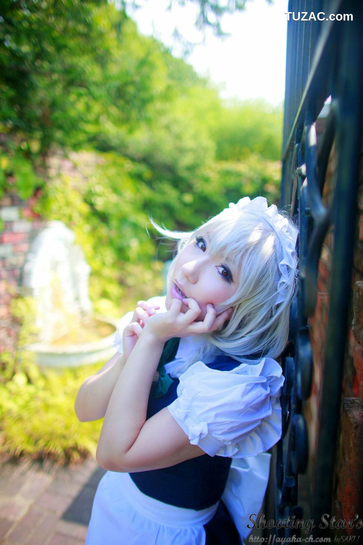 日本CosPlay_绫香サク (サク綾香 Saku Ayaka)《東方Project》Izayoi Sakuya + Patchouli Knowledge 写真集[120P]