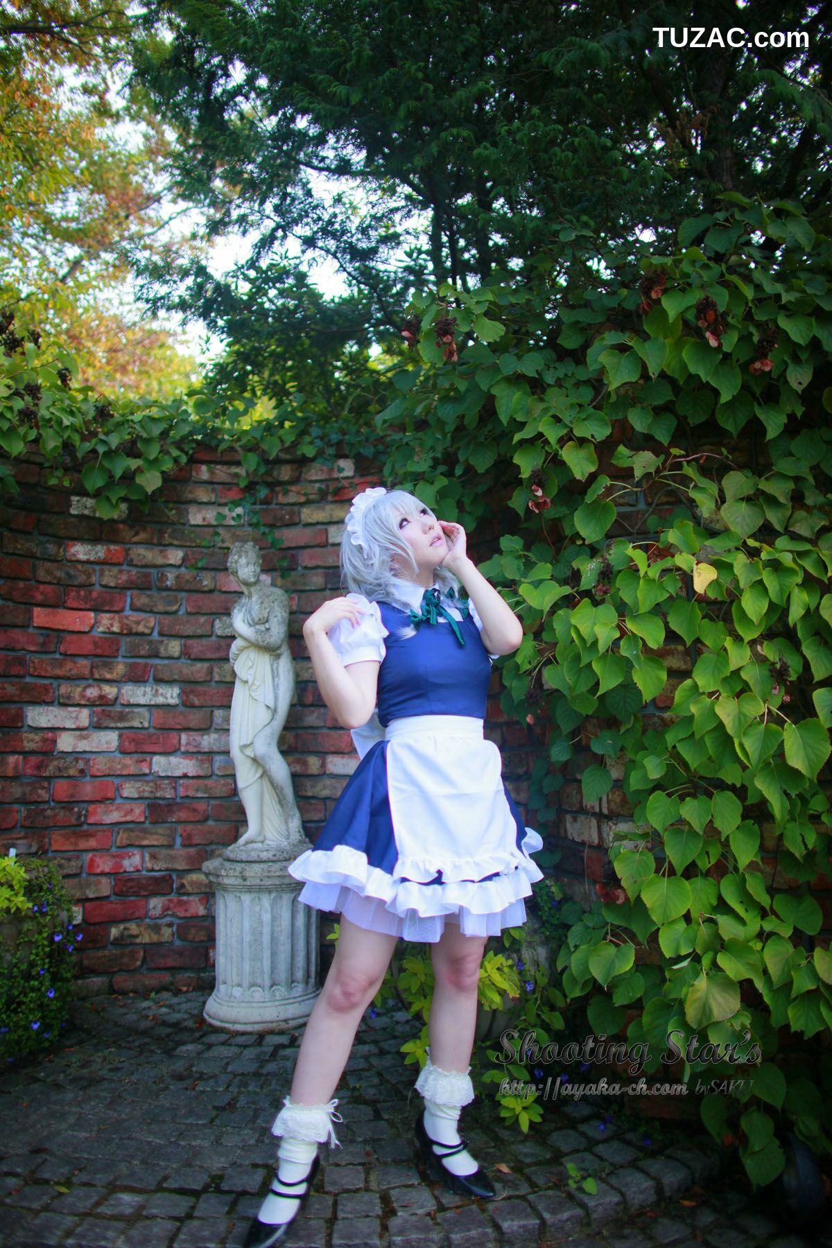 日本CosPlay_绫香サク (サク綾香 Saku Ayaka)《東方Project》Izayoi Sakuya + Patchouli Knowledge 写真集[120P]