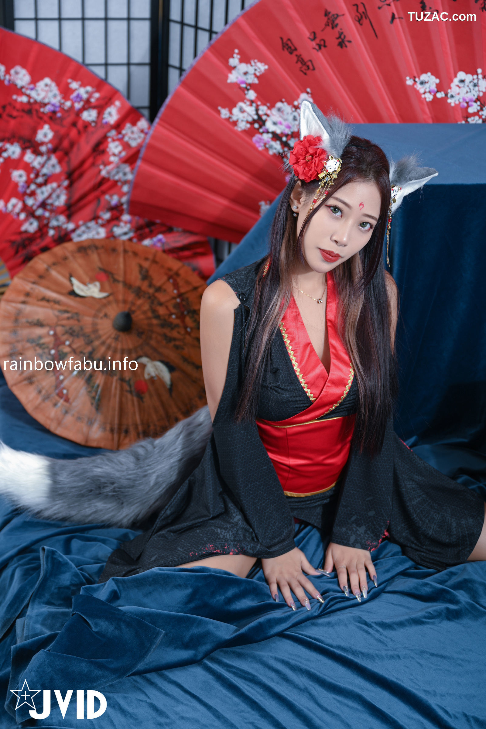 JVID-夏暮光-玟妡-化身火辣狐仙-被我操到滿身香汗體力不支-watermark-2022.10.27