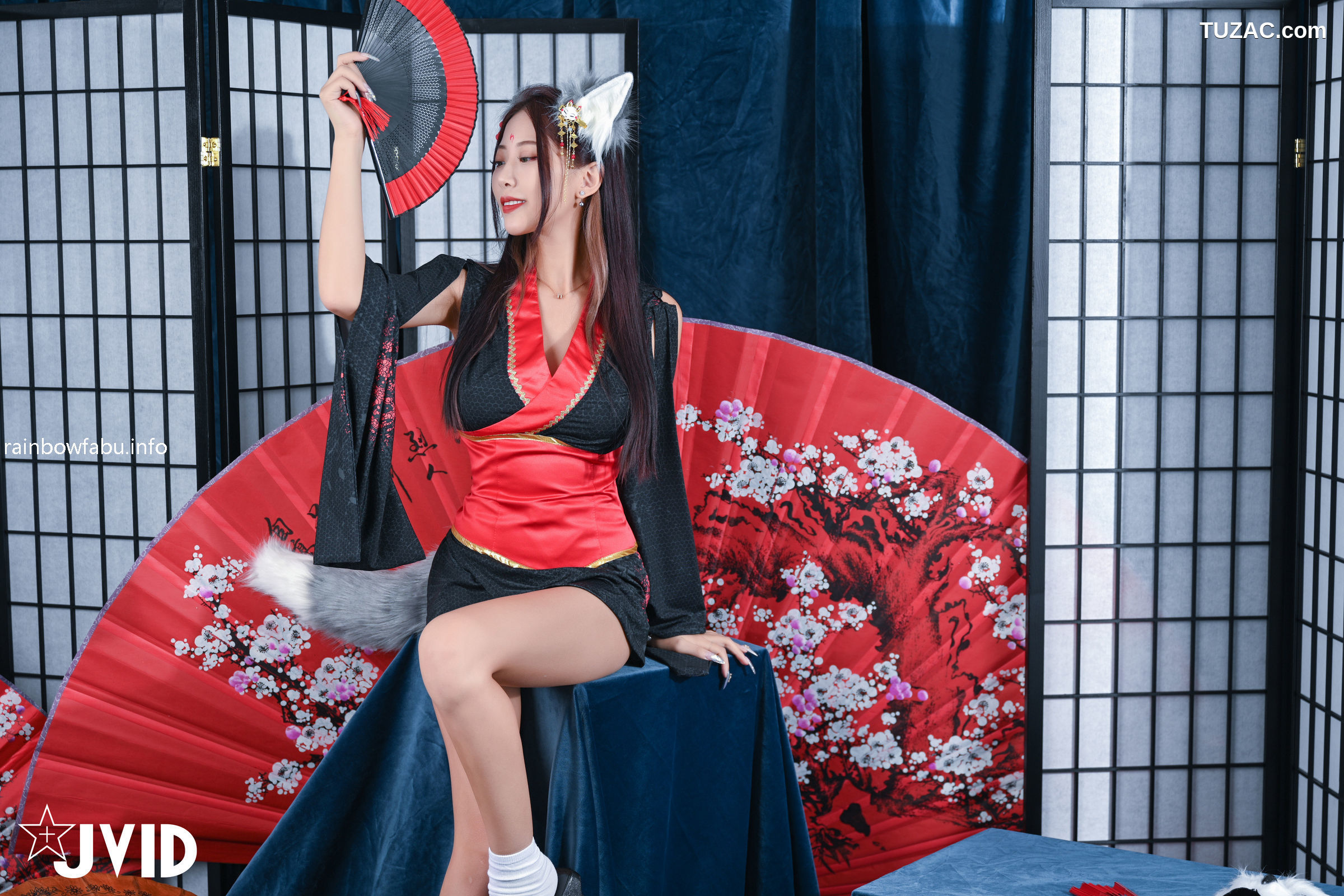 JVID-夏暮光-玟妡-化身火辣狐仙-被我操到滿身香汗體力不支-watermark-2022.10.27
