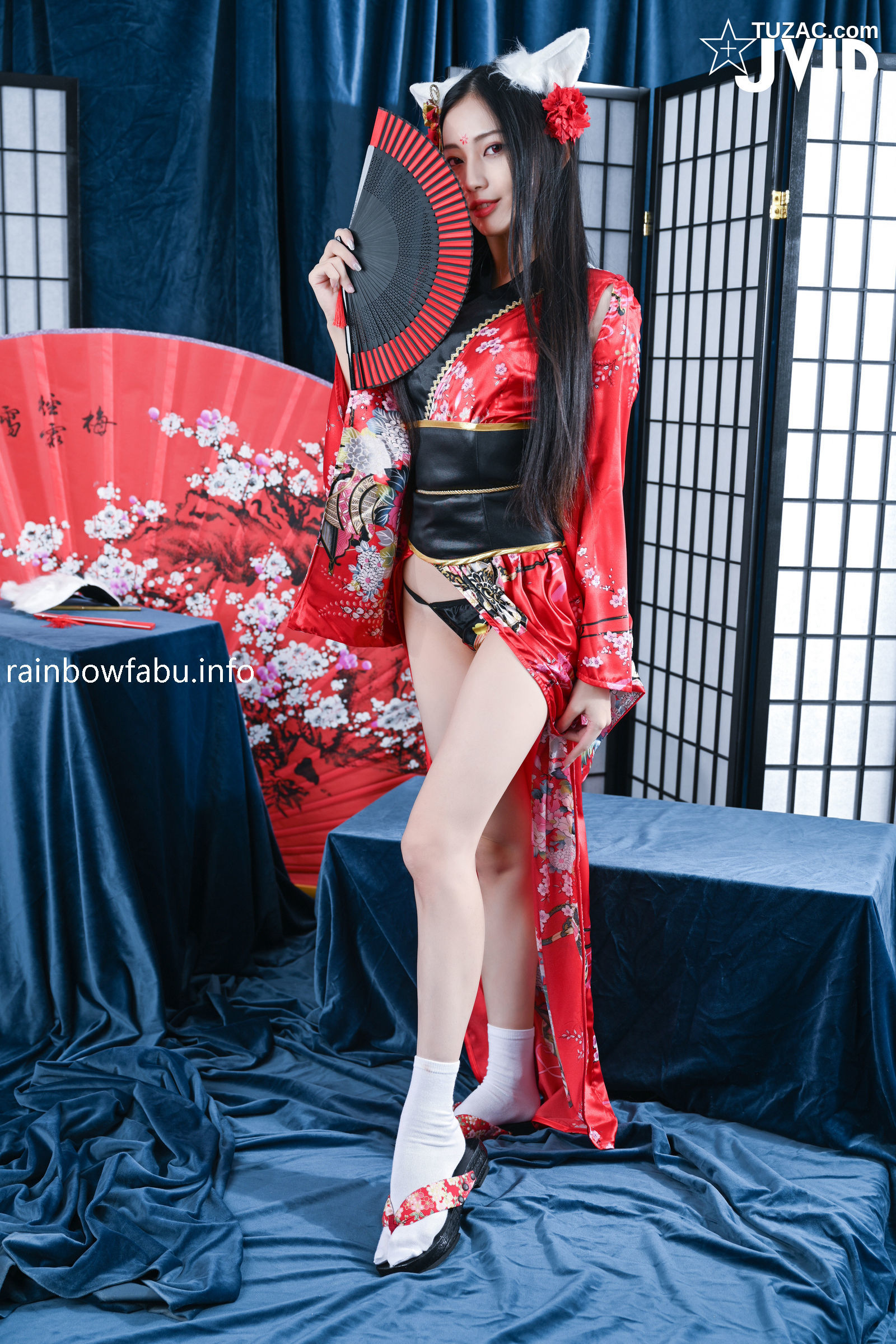 JVID-夏暮光-玟妡-化身火辣狐仙-被我操到滿身香汗體力不支-watermark-2022.10.27