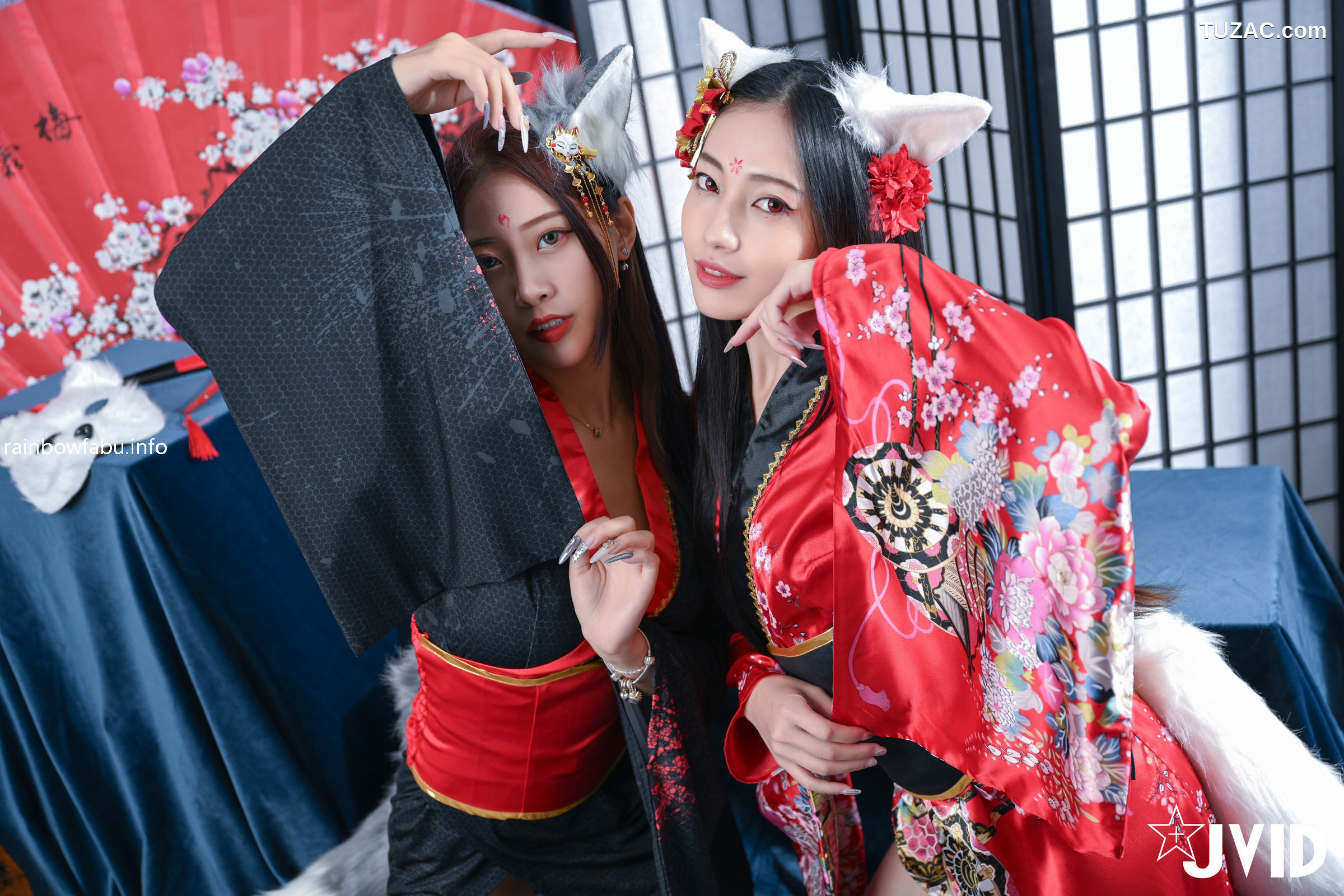 JVID-夏暮光-玟妡-化身火辣狐仙-被我操到滿身香汗體力不支-watermark-2022.10.27