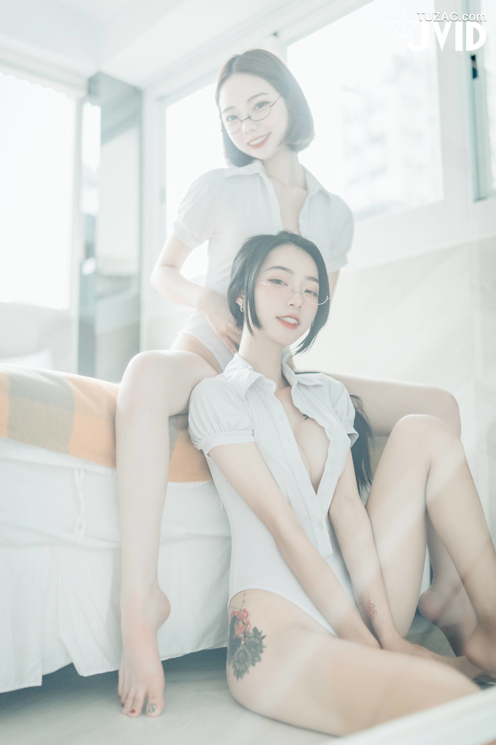 JVID-飄飄-啾啾-女神姐妹情人节-Celebrate-Valentines-Day-With-Goddess-Sisters-2022.02.14