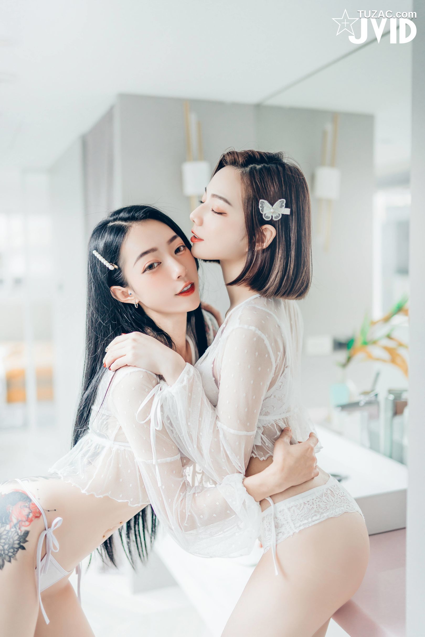 JVID-飄飄-啾啾-女神姐妹情人节-Celebrate-Valentines-Day-With-Goddess-Sisters-2022.02.14