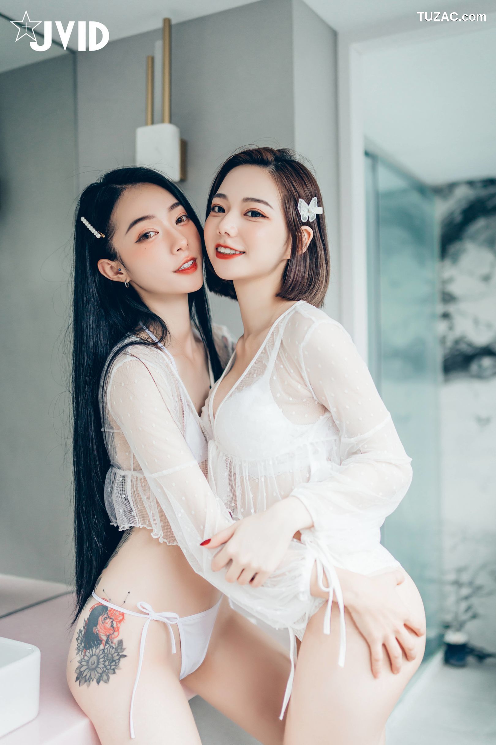 JVID-飄飄-啾啾-女神姐妹情人节-Celebrate-Valentines-Day-With-Goddess-Sisters-2022.02.14
