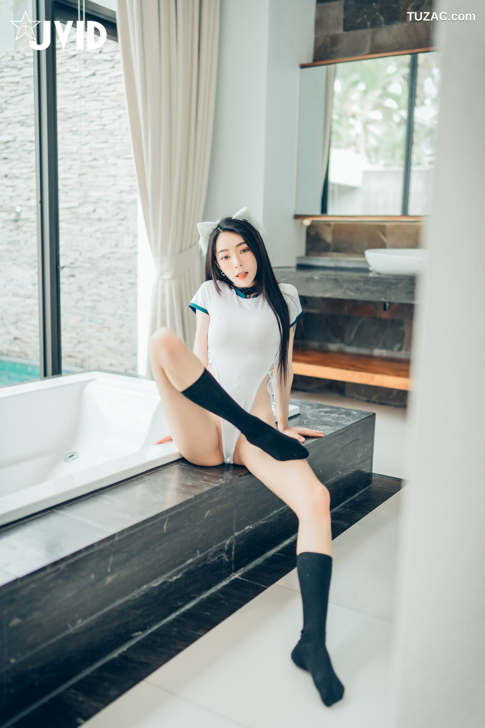 JVID-飘飘-猫娘女友-全真空死库水女仆-足控-激凸透点-2021.02.22