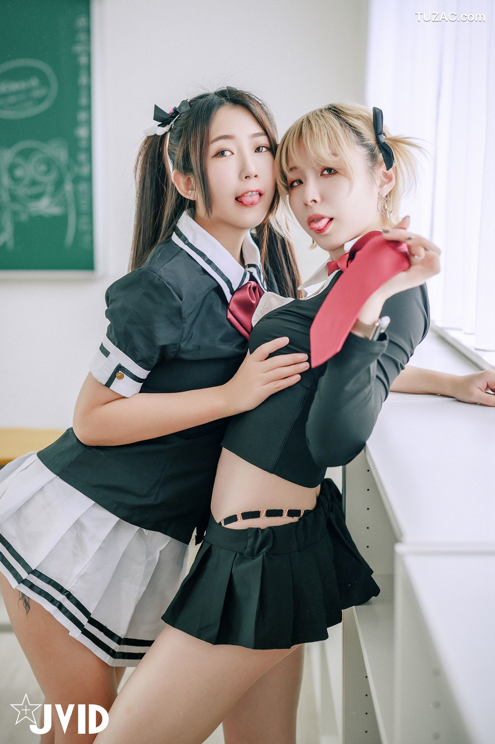 JVID-黎菲儿-黎茉-情欲校园补考日-女学生在教室嬉闹-相互探索身体-性欲高涨-2023.03.27