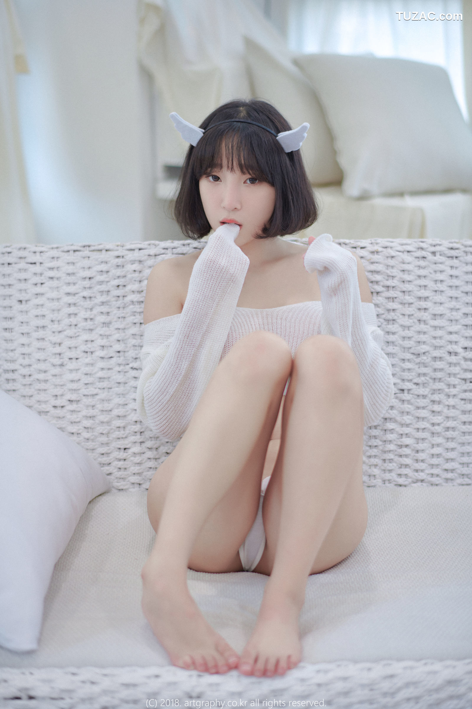 姜仁卿-ARTGRAVIA-039-白猫少女-奶牛尤物-Inkyung