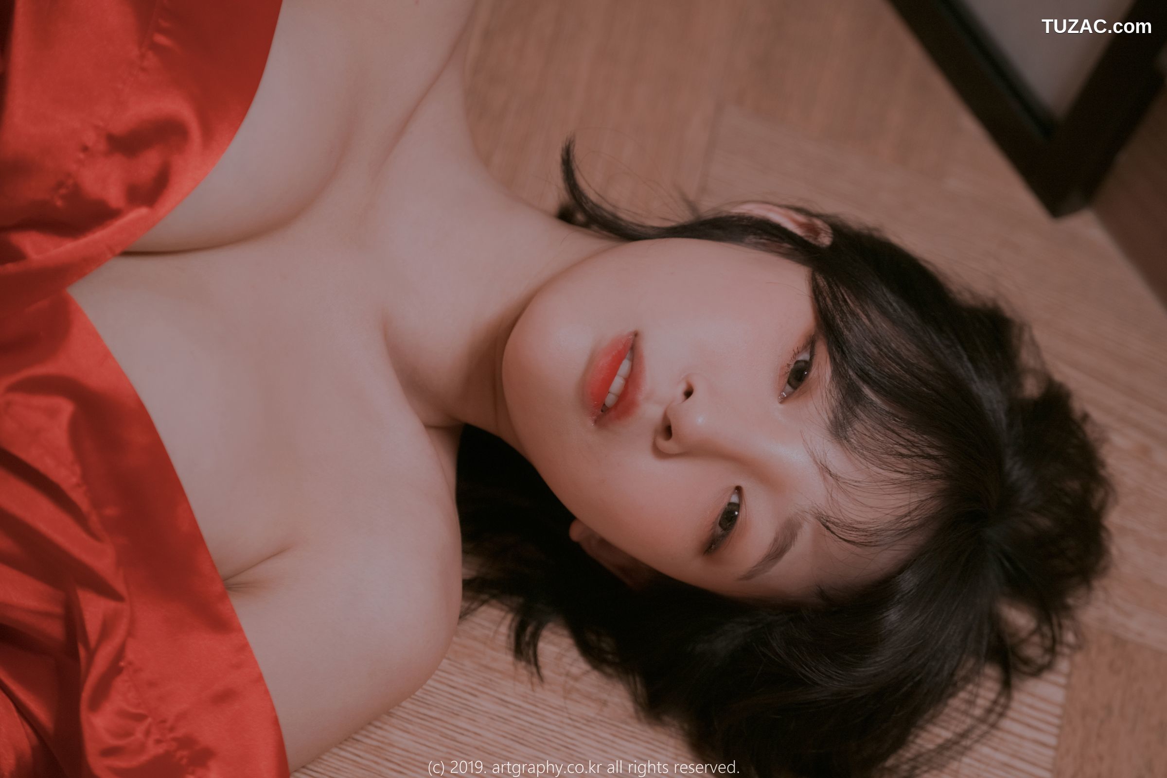 姜仁卿-ARTGRAVIA-069-透视睡衣-红色睡袍-Inkyung