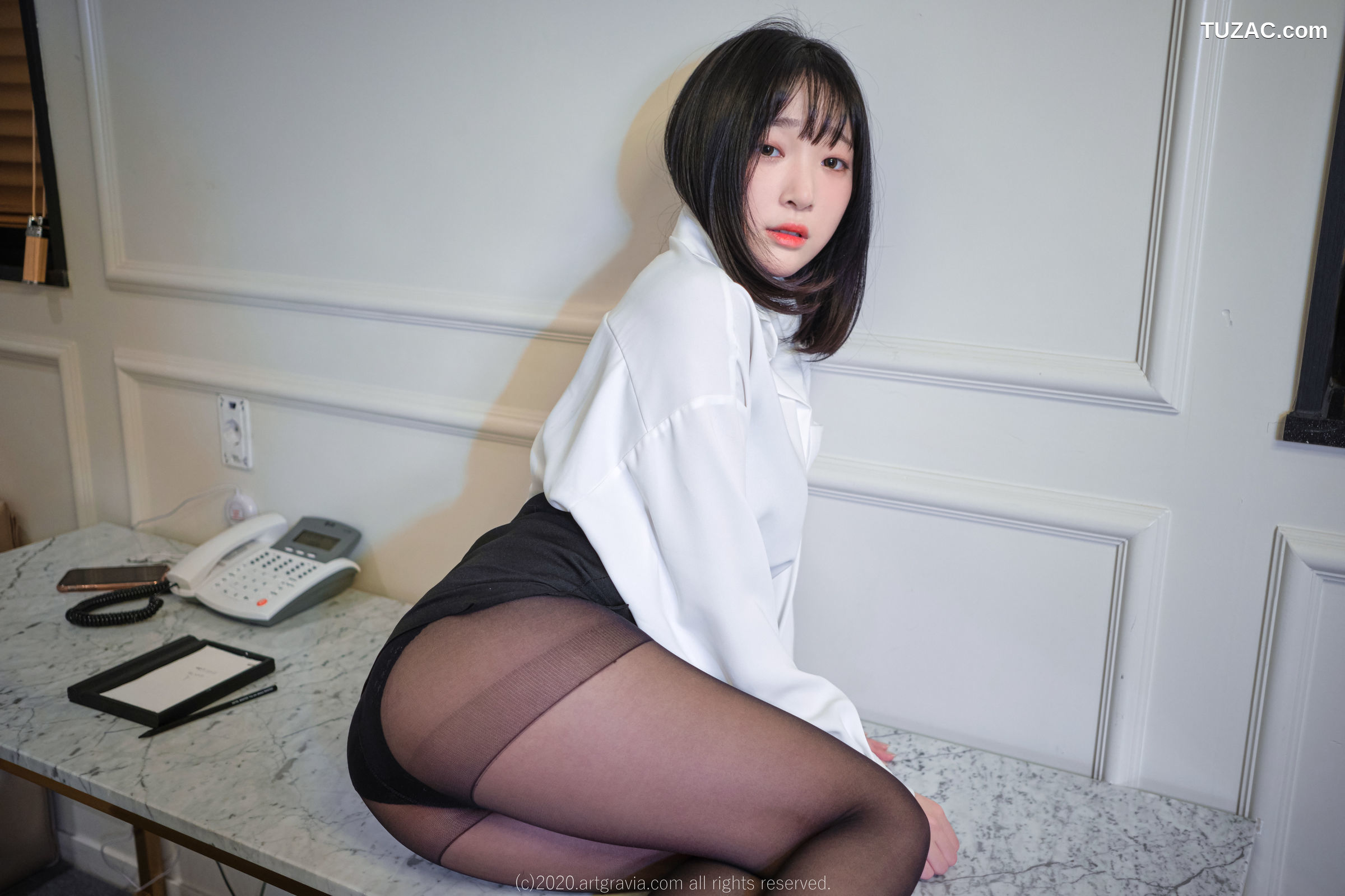 姜仁卿-ARTGRAVIA-147-黑丝女秘书-Inkyung