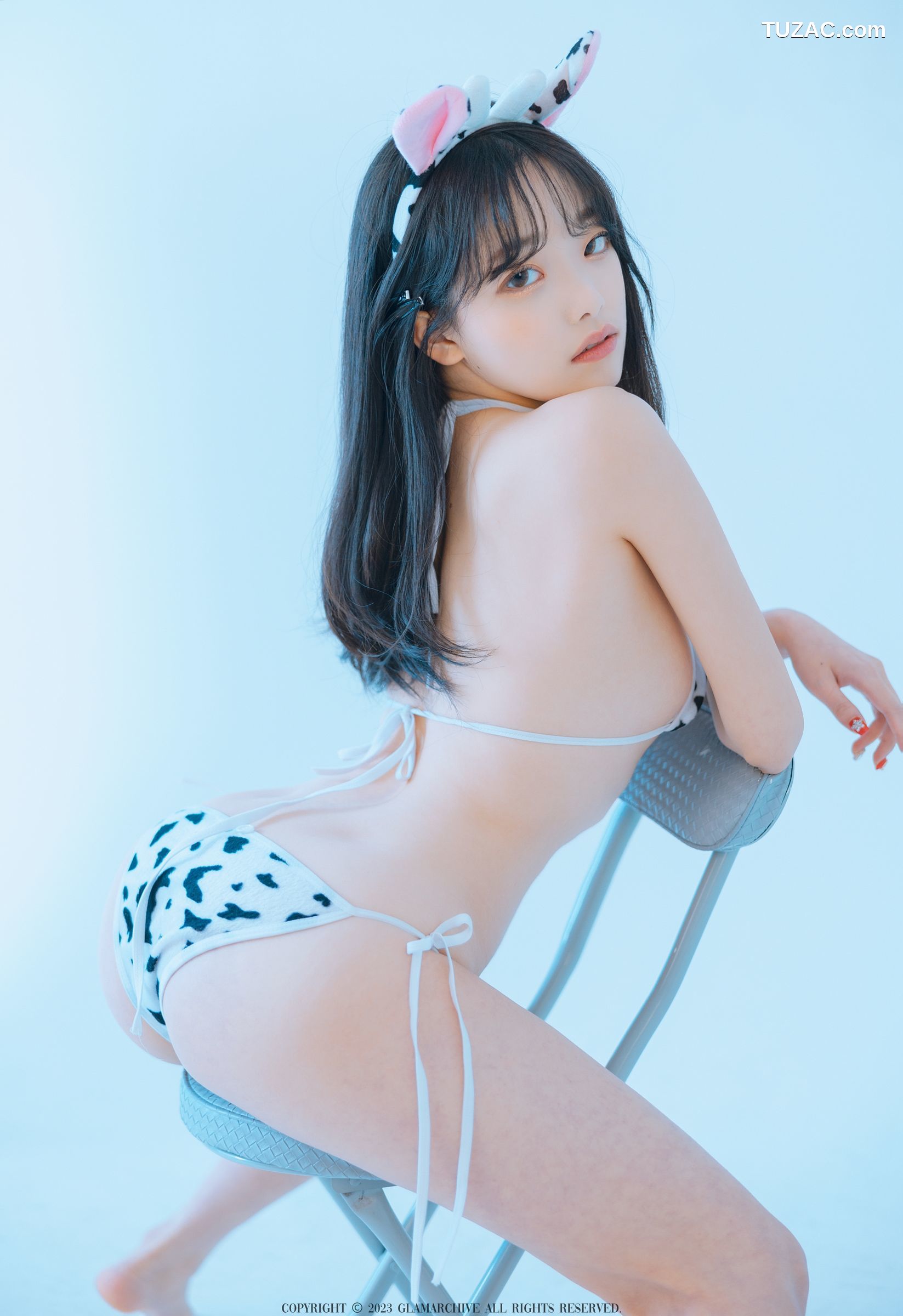 韩国美女-BAEK-SUL-TANG-奶牛比基尼-Bikini-Cow-GlamARchive