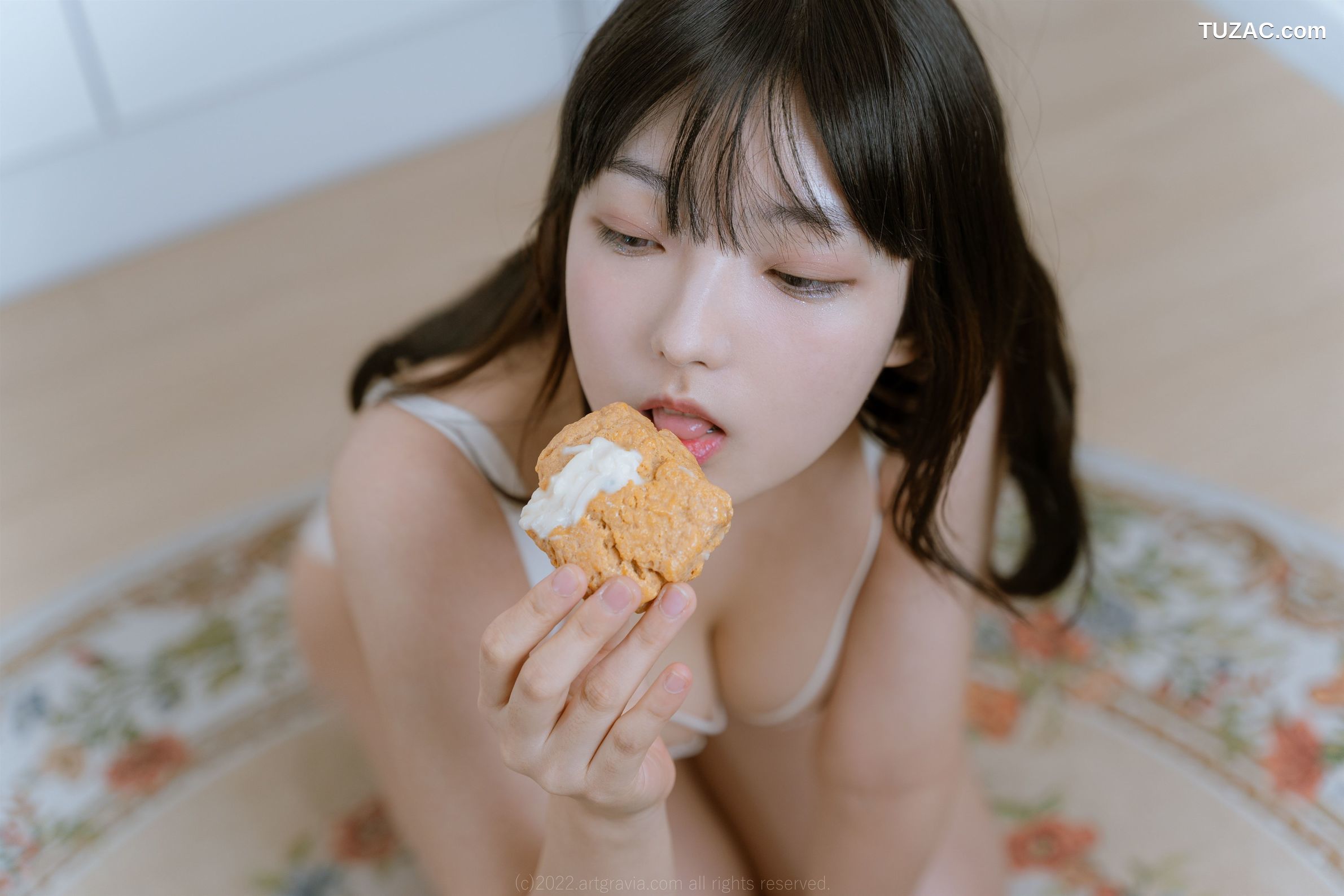 韩国美女-Hansom-黑色内衣白色内衣爆乳-ArtGravia-389
