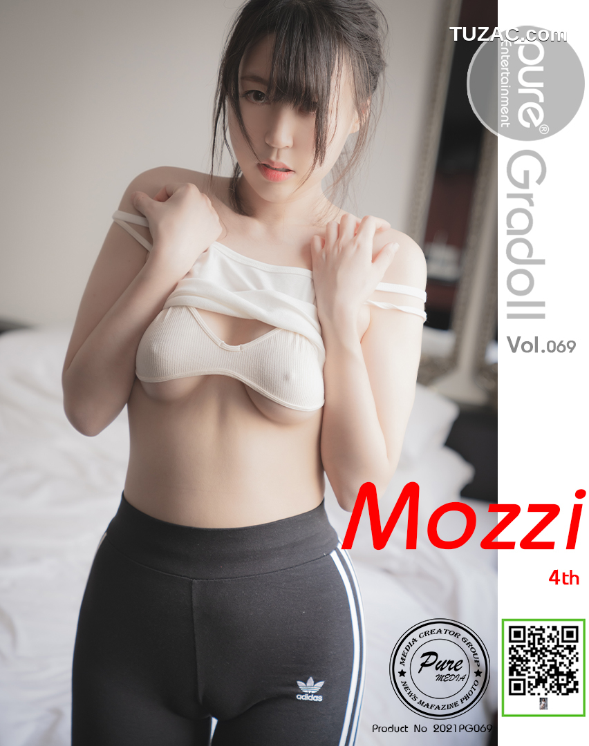 韩国美女-Mozzi-白衬衣短裙职业装-瑜伽裤-Pure-Media-Vol.069