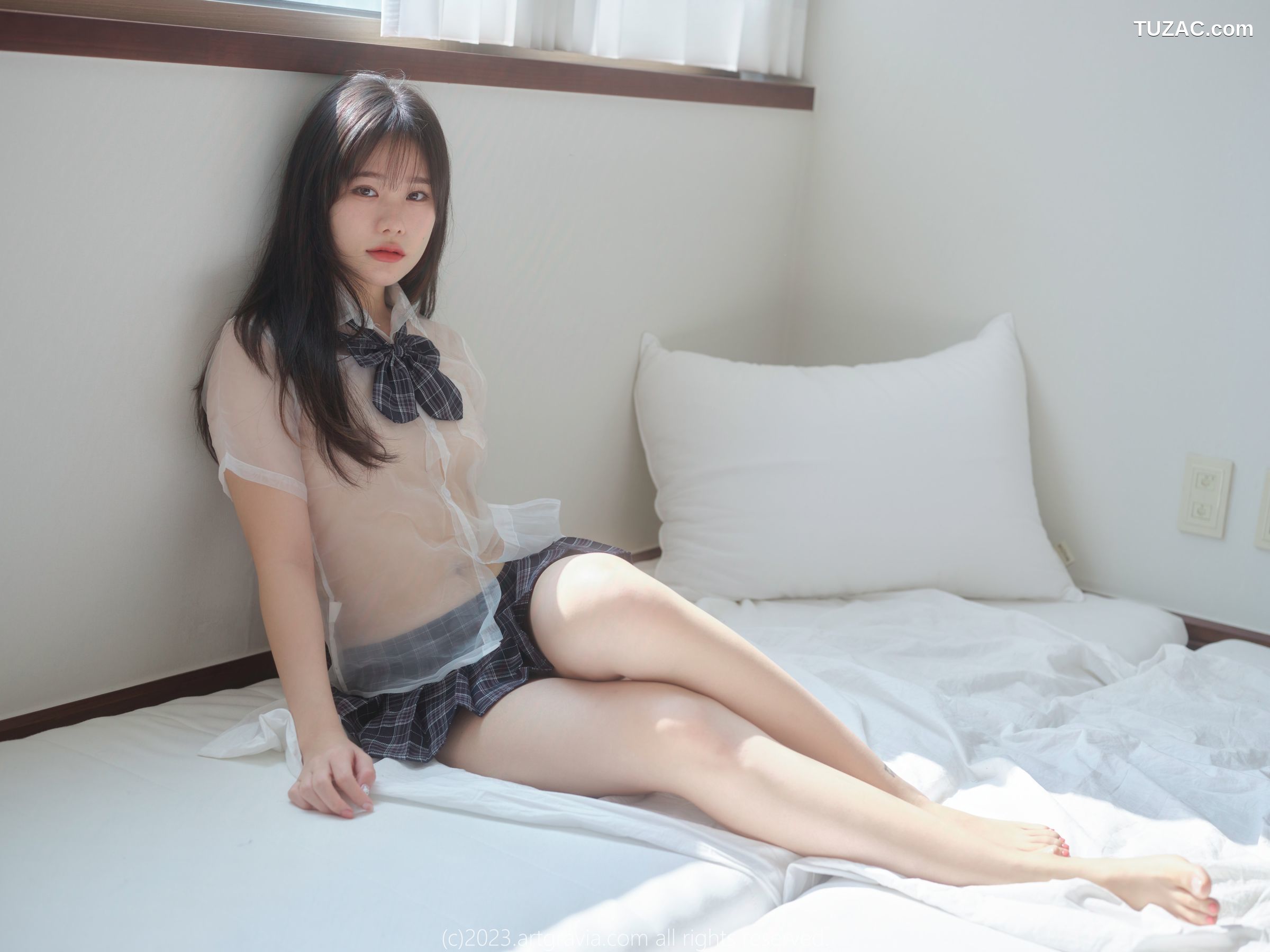 韩国美女-Sira-性感衬衫T恤短裤-AG-531