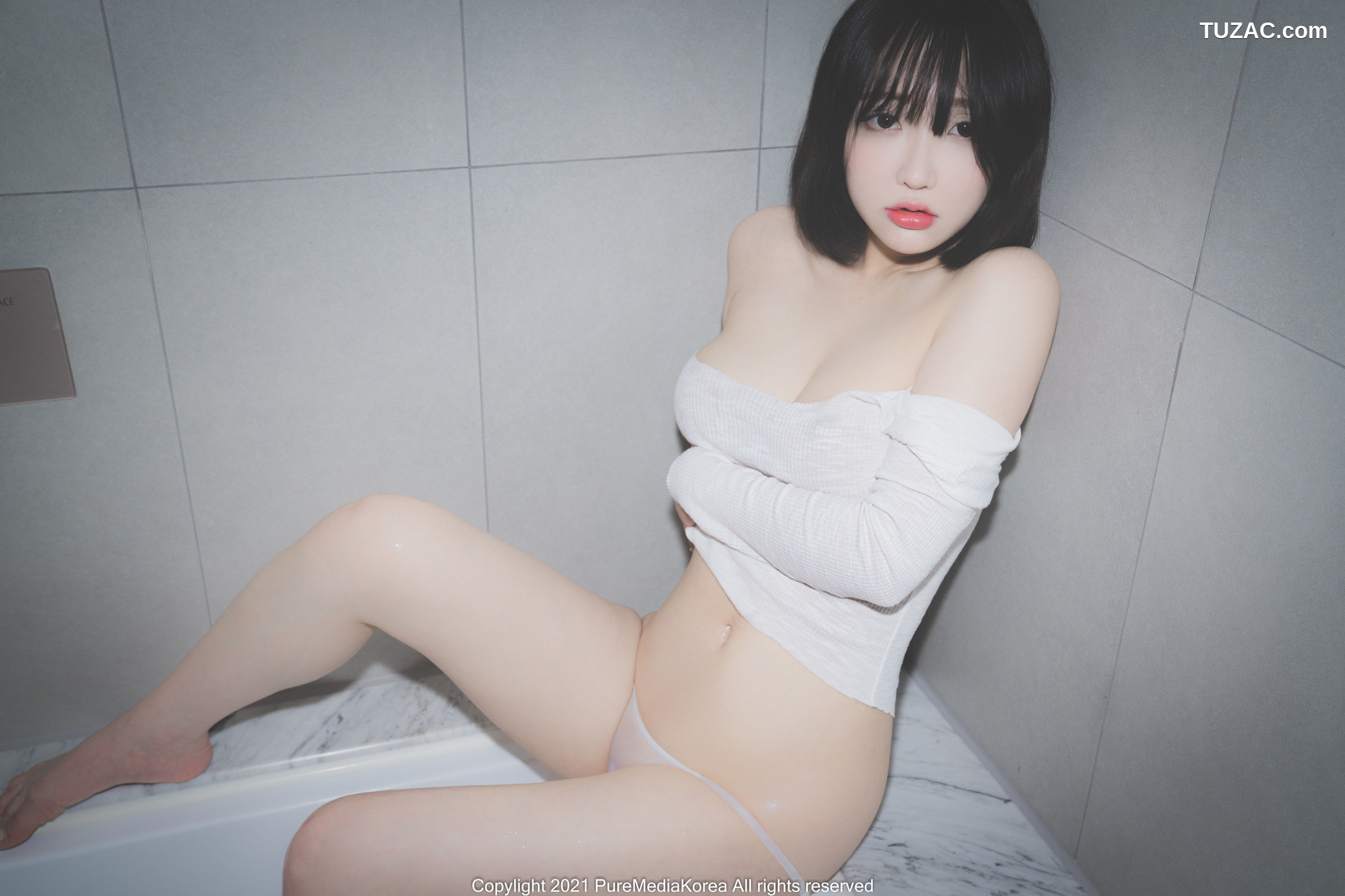 韩国美女-孙乐乐-Son-YeEun-短发浴室-Pure-Media-Vol.070