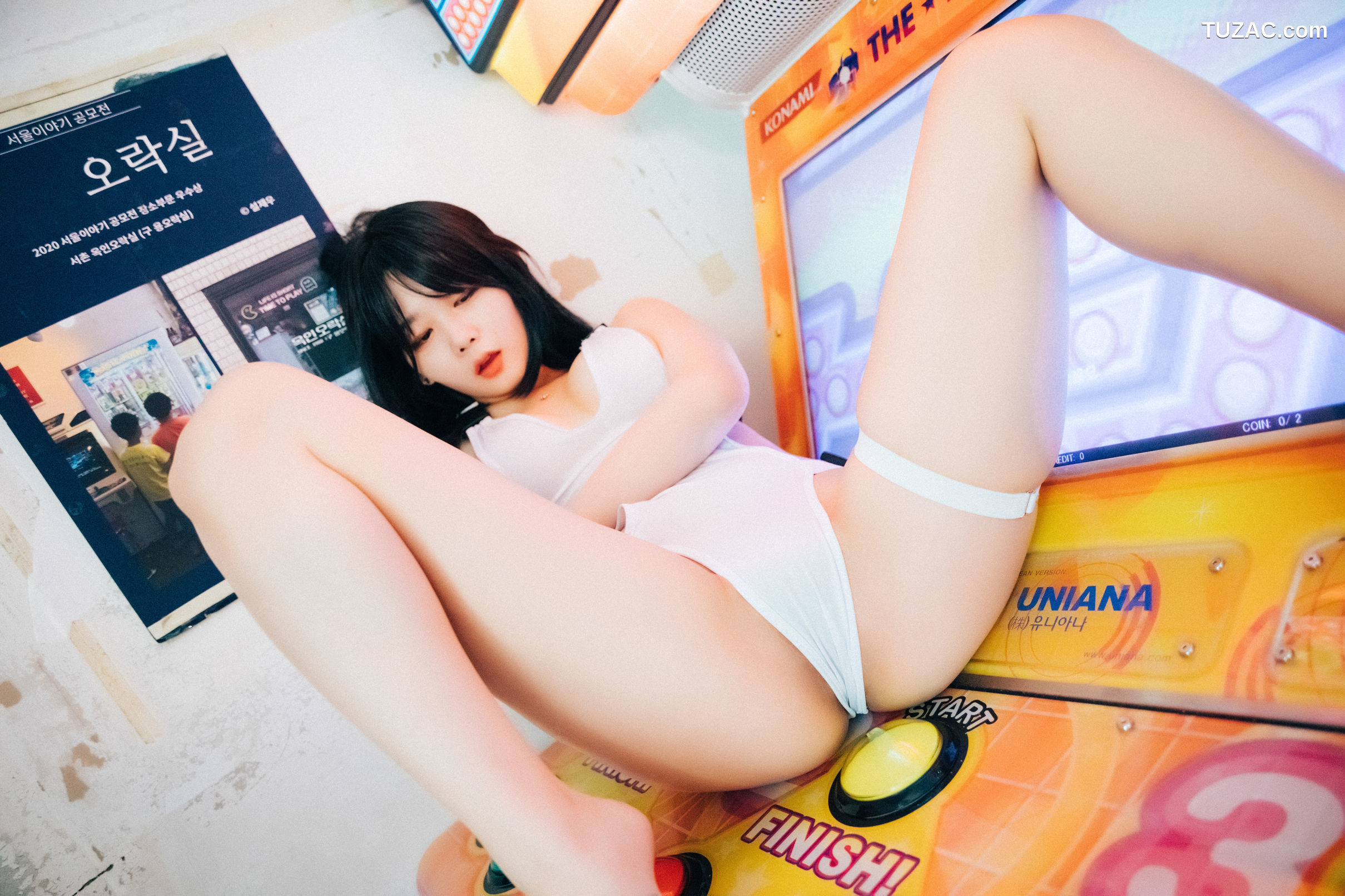 韩国美女-琪雅-Zia-街机游戏厅里的性感少女-Oraksil-Loozy
