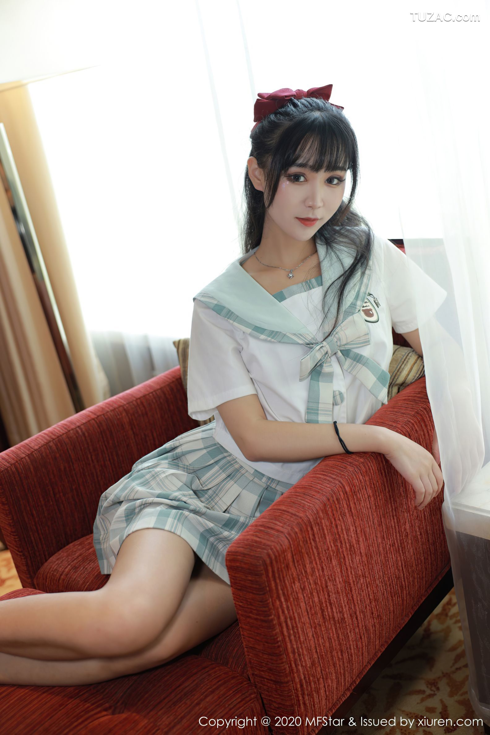 MFStar模范学院-386-小果冻儿Jelly-JK制服主题撩裙性感内裤翘臀-2020.09.15