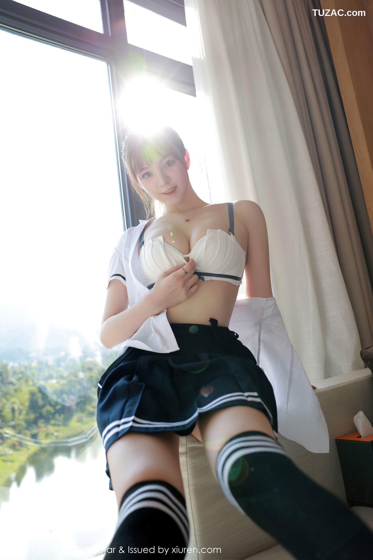 MFStar模范学院-390-Yoo优优-四川旅拍-清纯学院风校服-2020.09.21