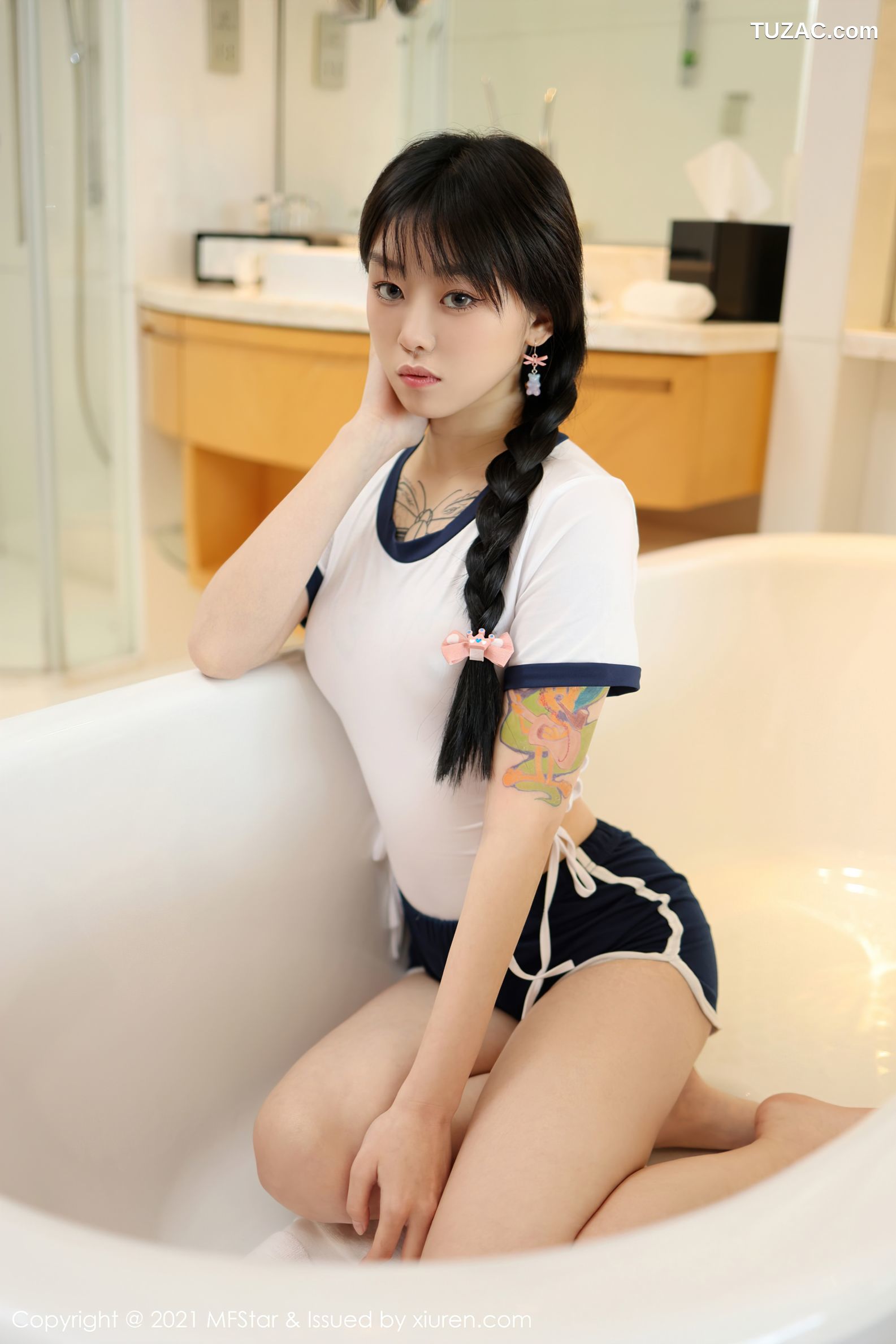 MFStar模范学院-515-奶瓶-浴缸日系高叉连体衣-2021.07.21