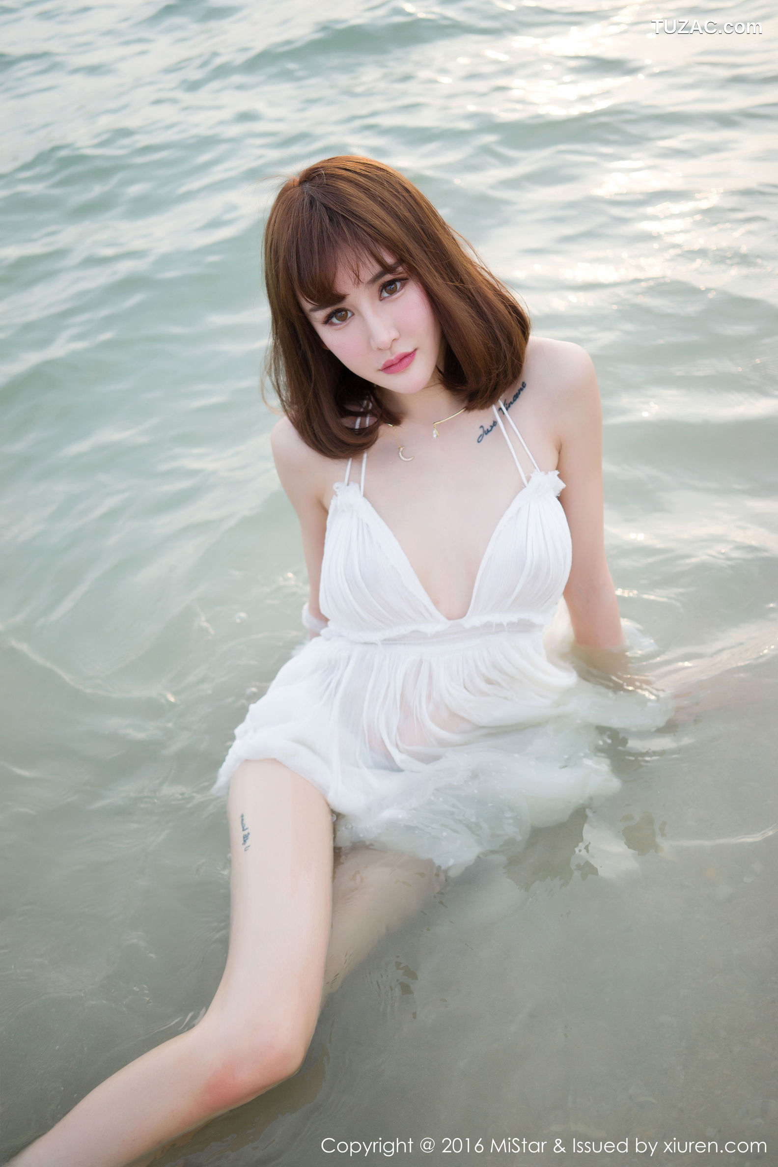 MiStar魅妍社-110-青树-《海滩湿身-比基尼》-2016.08.18