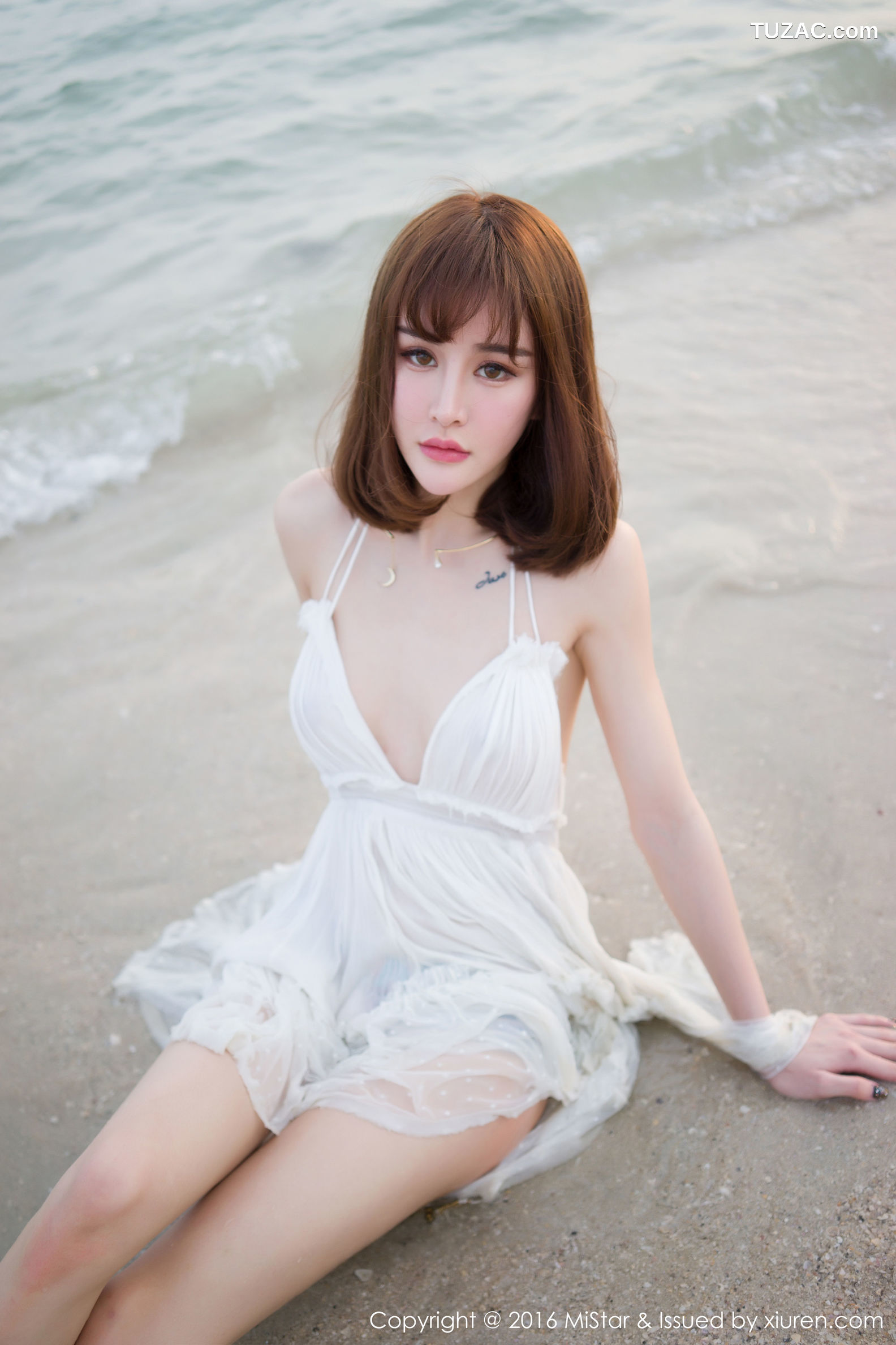 MiStar魅妍社-110-青树-《海滩湿身-比基尼》-2016.08.18