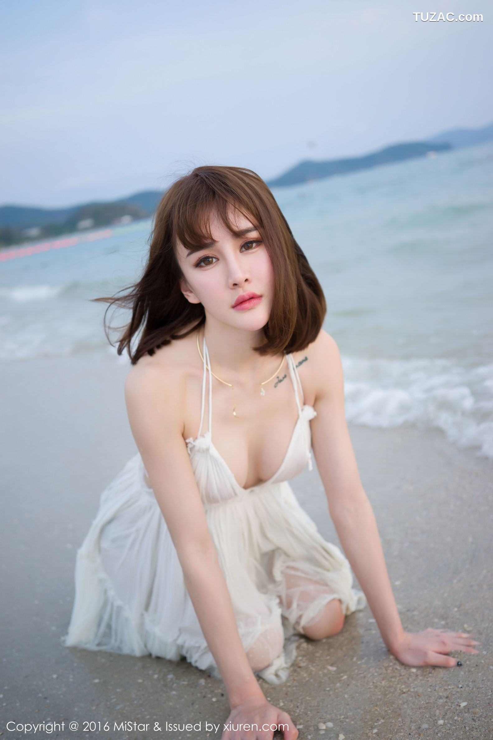 MiStar魅妍社-110-青树-《海滩湿身-比基尼》-2016.08.18
