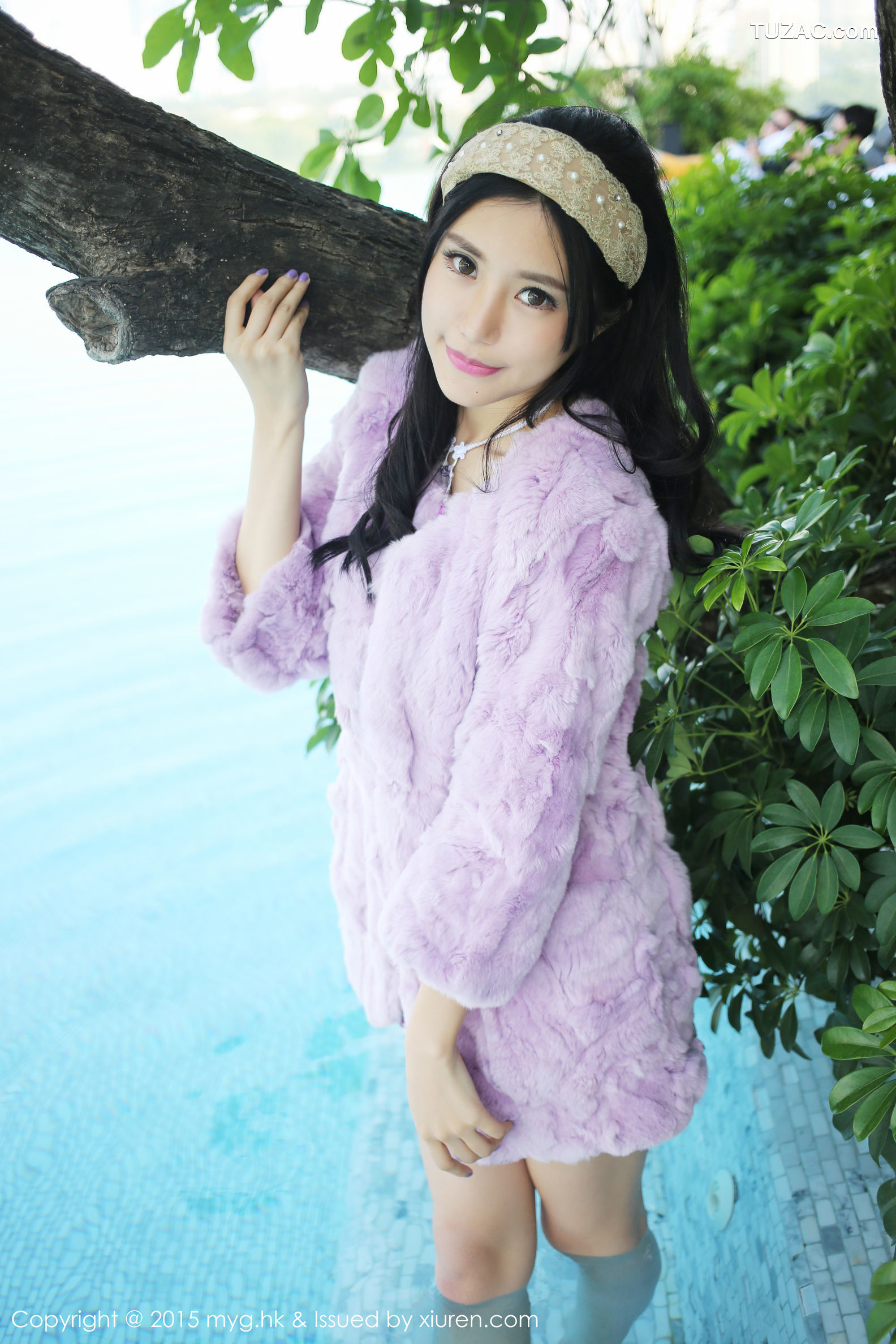 MyGirl美媛馆-091-绮里嘉-《泰国旅拍》英伦风校服-短裙-比基尼-2015.01.07