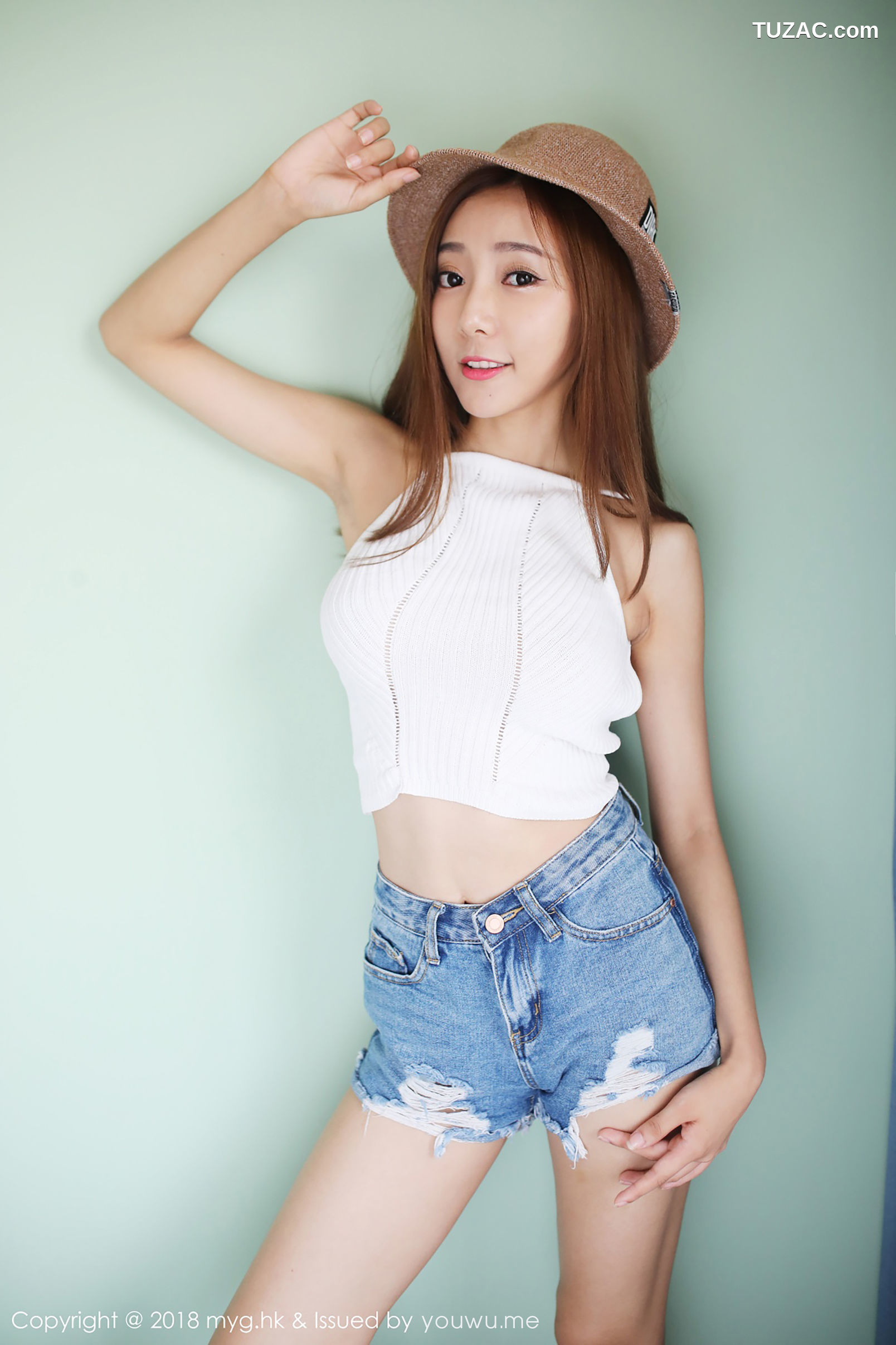 MyGirl美媛馆-312-王馨瑶-《草帽少女-OL美人》-2018.09.04