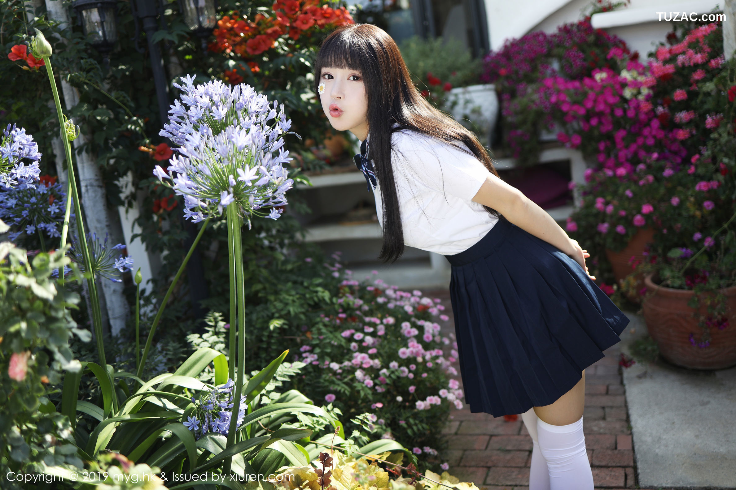 MyGirl美媛馆-394-朱可儿-《户外学院风学生装系列》-2019.10.09