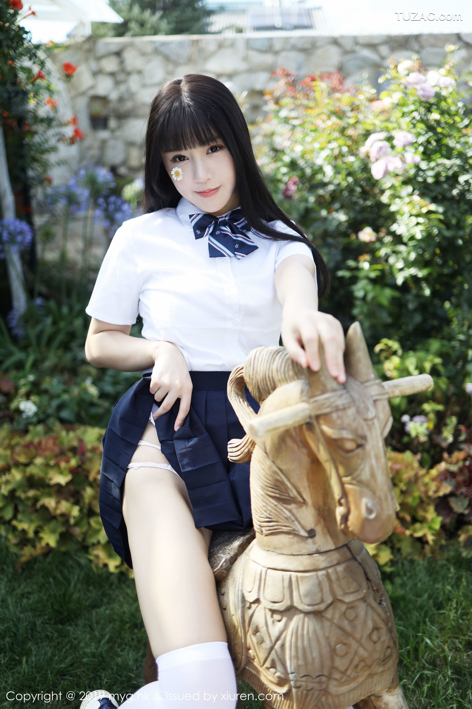 MyGirl美媛馆-394-朱可儿-《户外学院风学生装系列》-2019.10.09