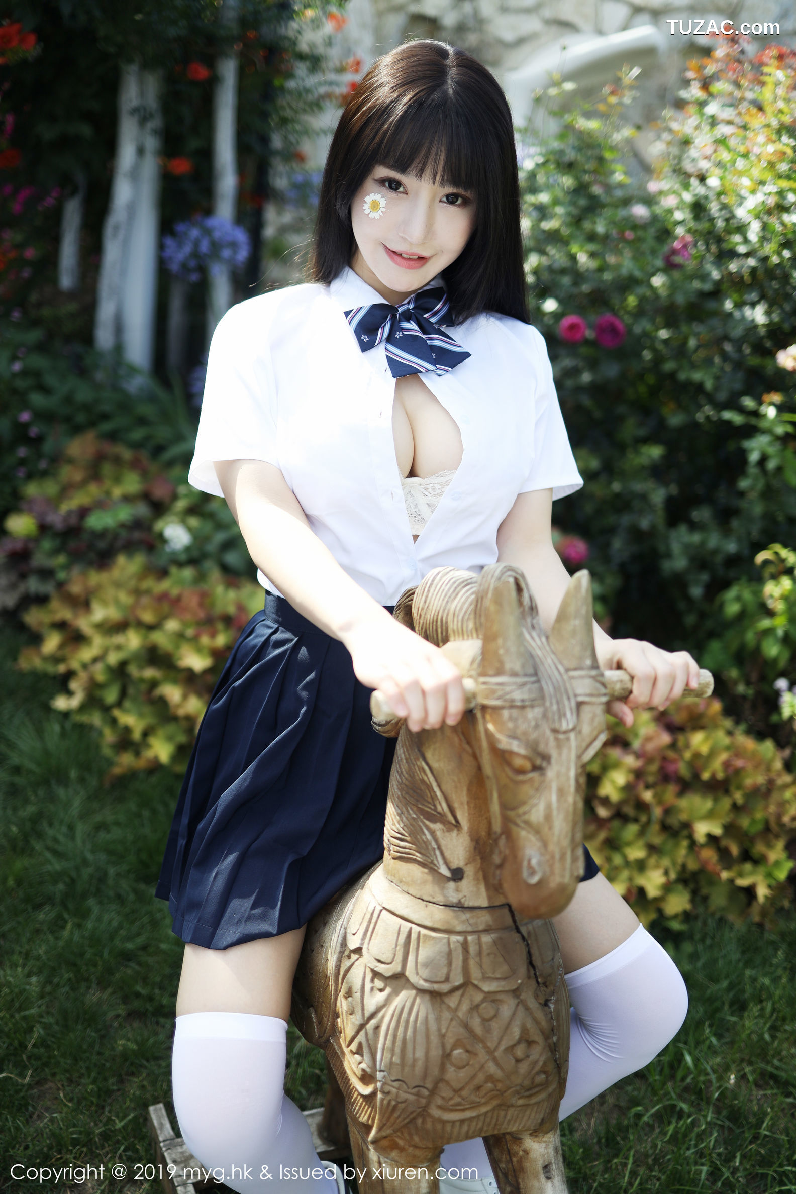 MyGirl美媛馆-394-朱可儿-《户外学院风学生装系列》-2019.10.09
