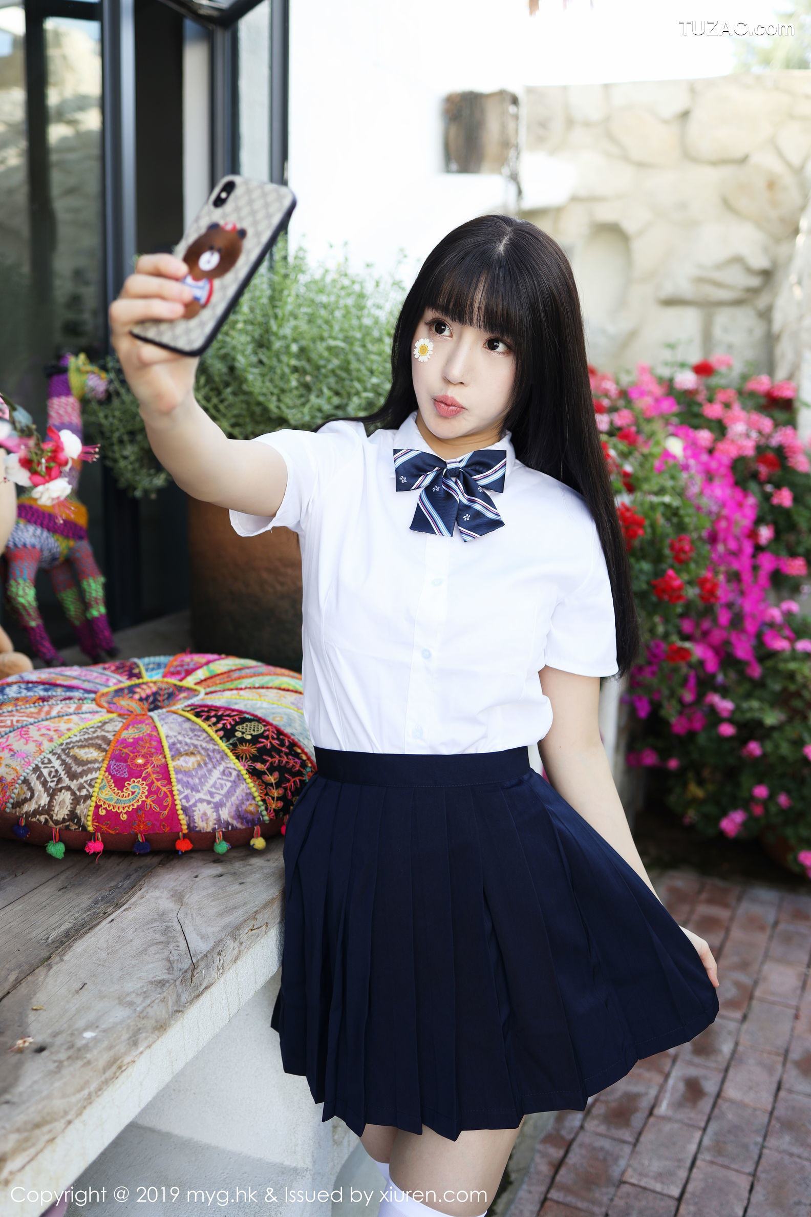 MyGirl美媛馆-394-朱可儿-《户外学院风学生装系列》-2019.10.09
