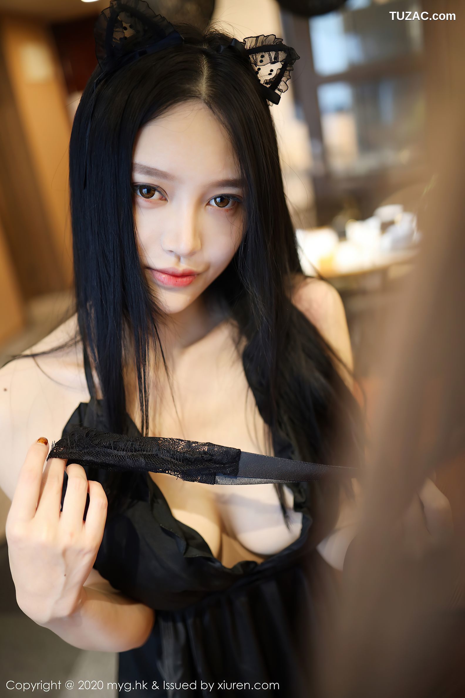 MyGirl美媛馆-457-唐琪儿-《黑色吊裙丝袜主题》-2020.11.18