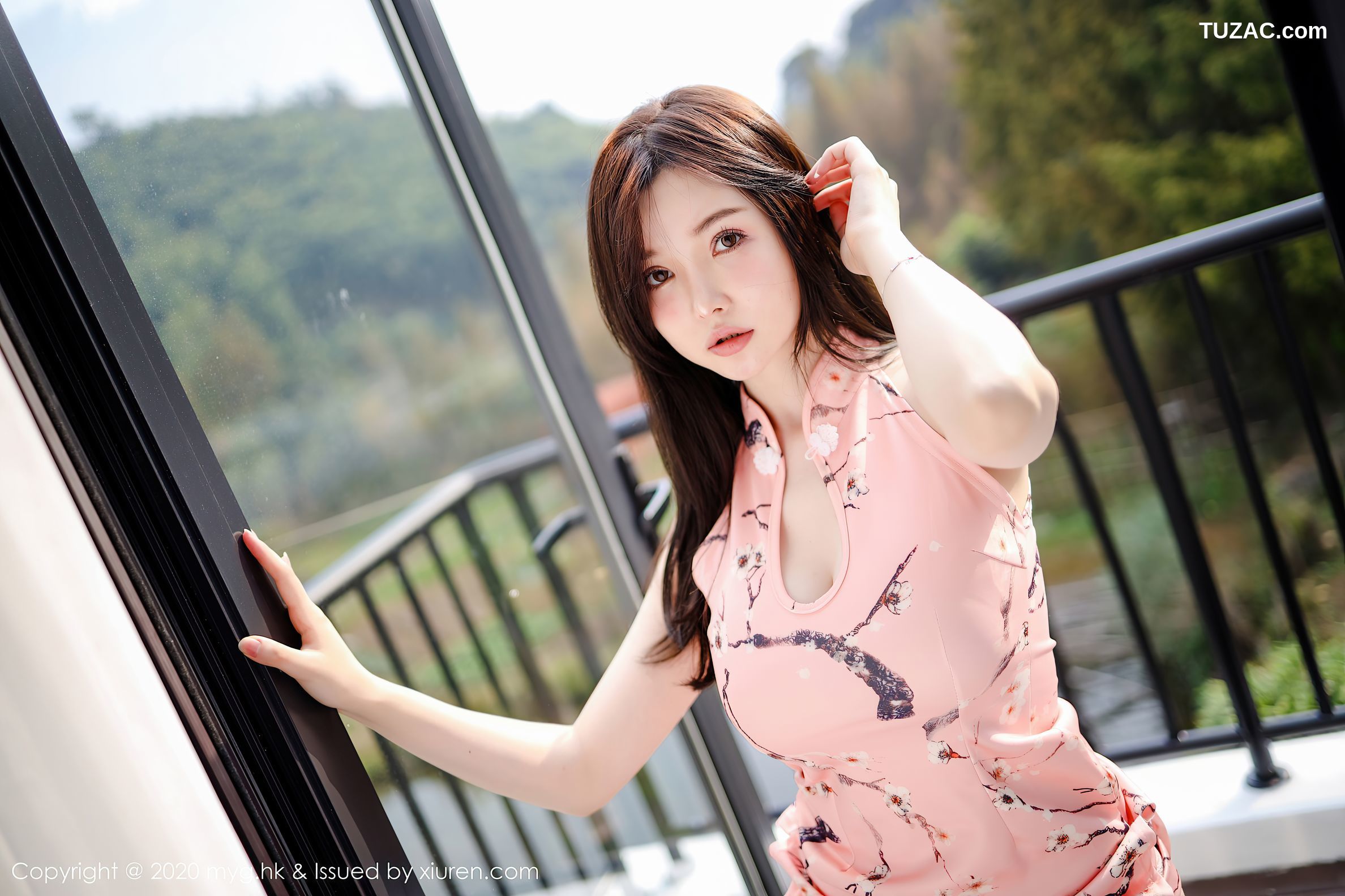 MyGirl美媛馆-460-糯美子Minlbabe-《古典韵味的粉色旗袍》-2020.11.24