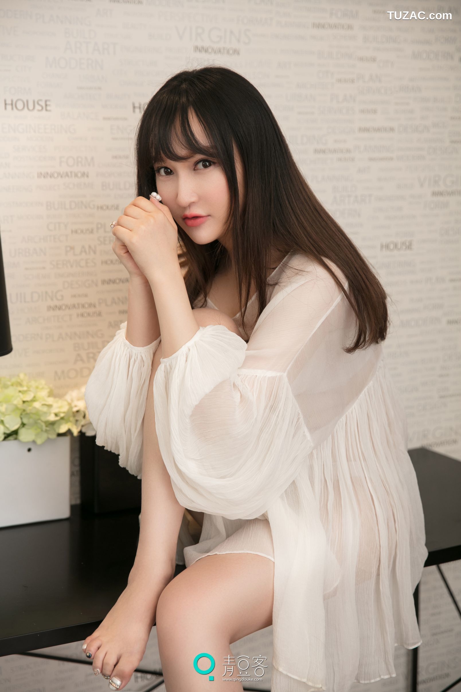 Qingdouke青豆客-吴娇-透视装-女仆-内衣-2017.06.20
