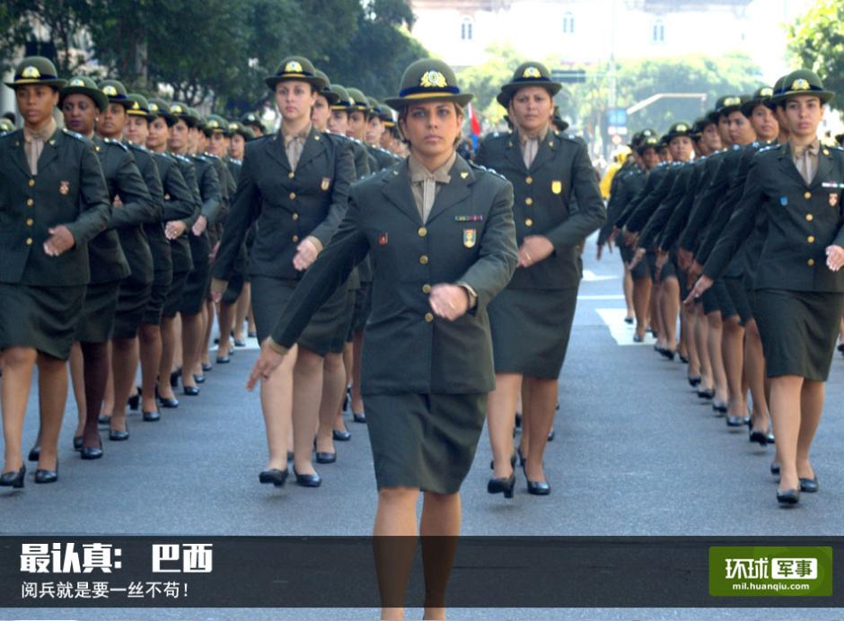 世界阅兵女兵之最 一起来涨姿势