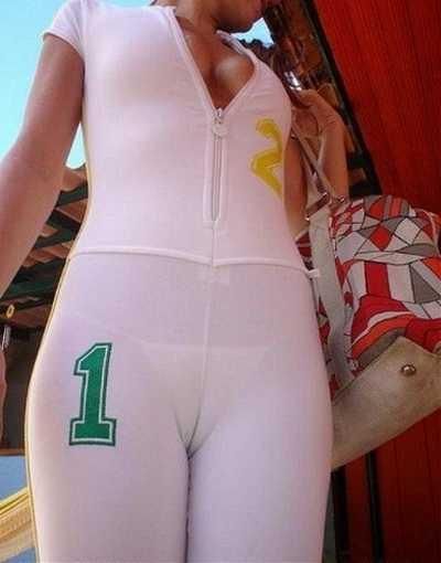 宅男福利 骆驼趾美女合集