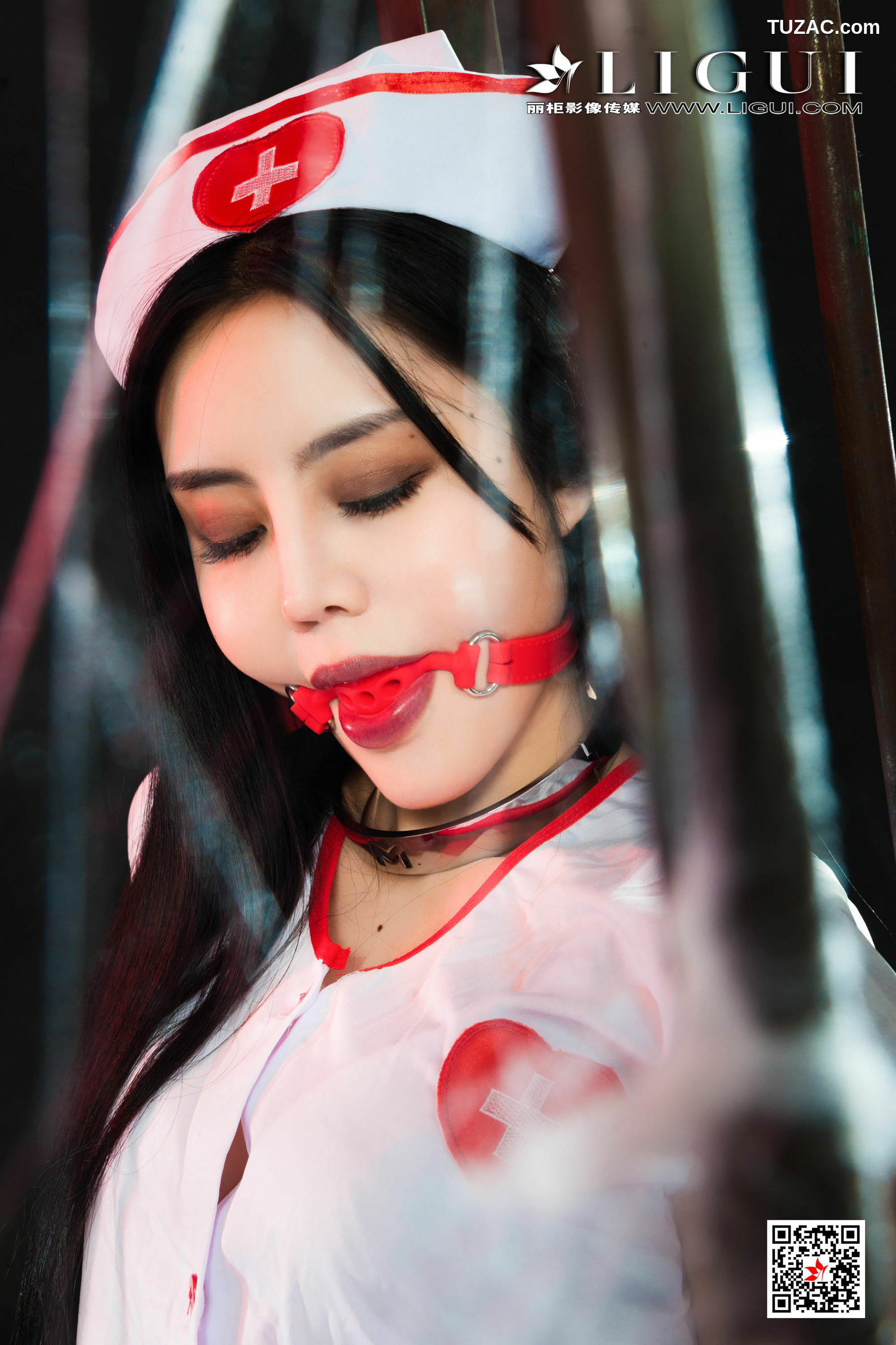 丽柜_ Model 凉儿 - 护士镣铐制服丝袜人体[70P]